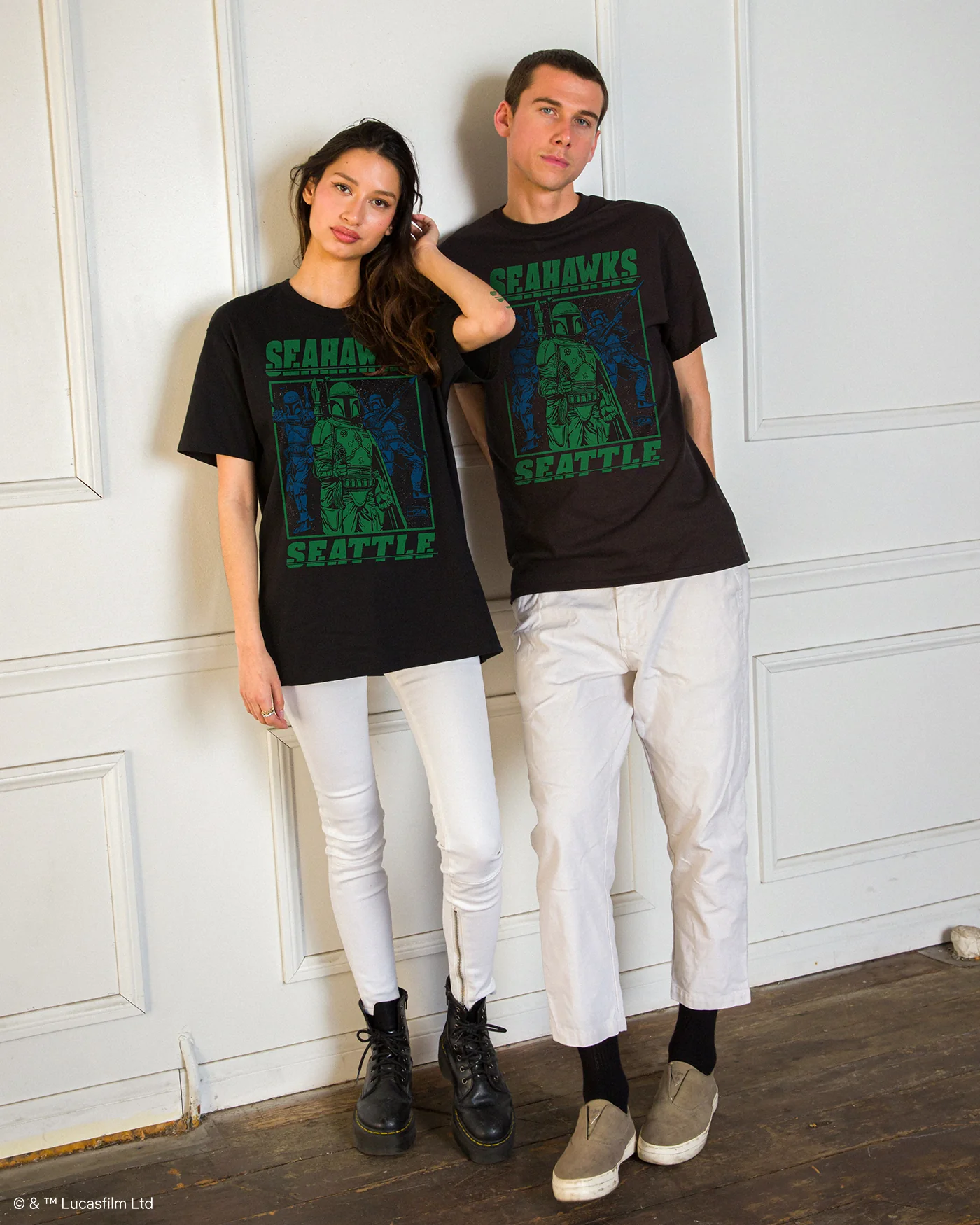 Seahawks Star Wars™ Boba Fett Showdown Fan Tee - Image 2