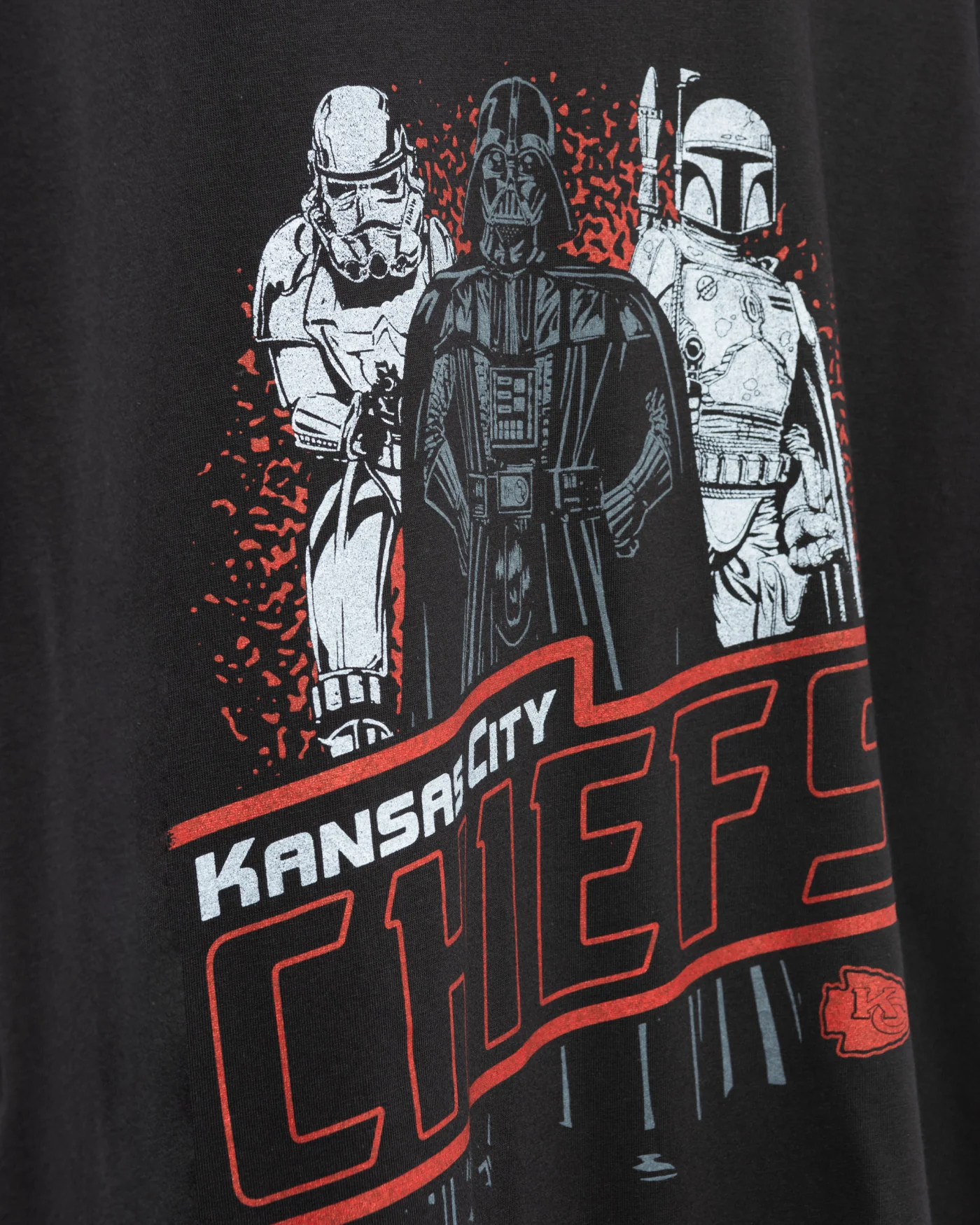 Unisex Star Wars™ x Junk Food x NFL Dark Side Team Chiefs Tee - Image 2