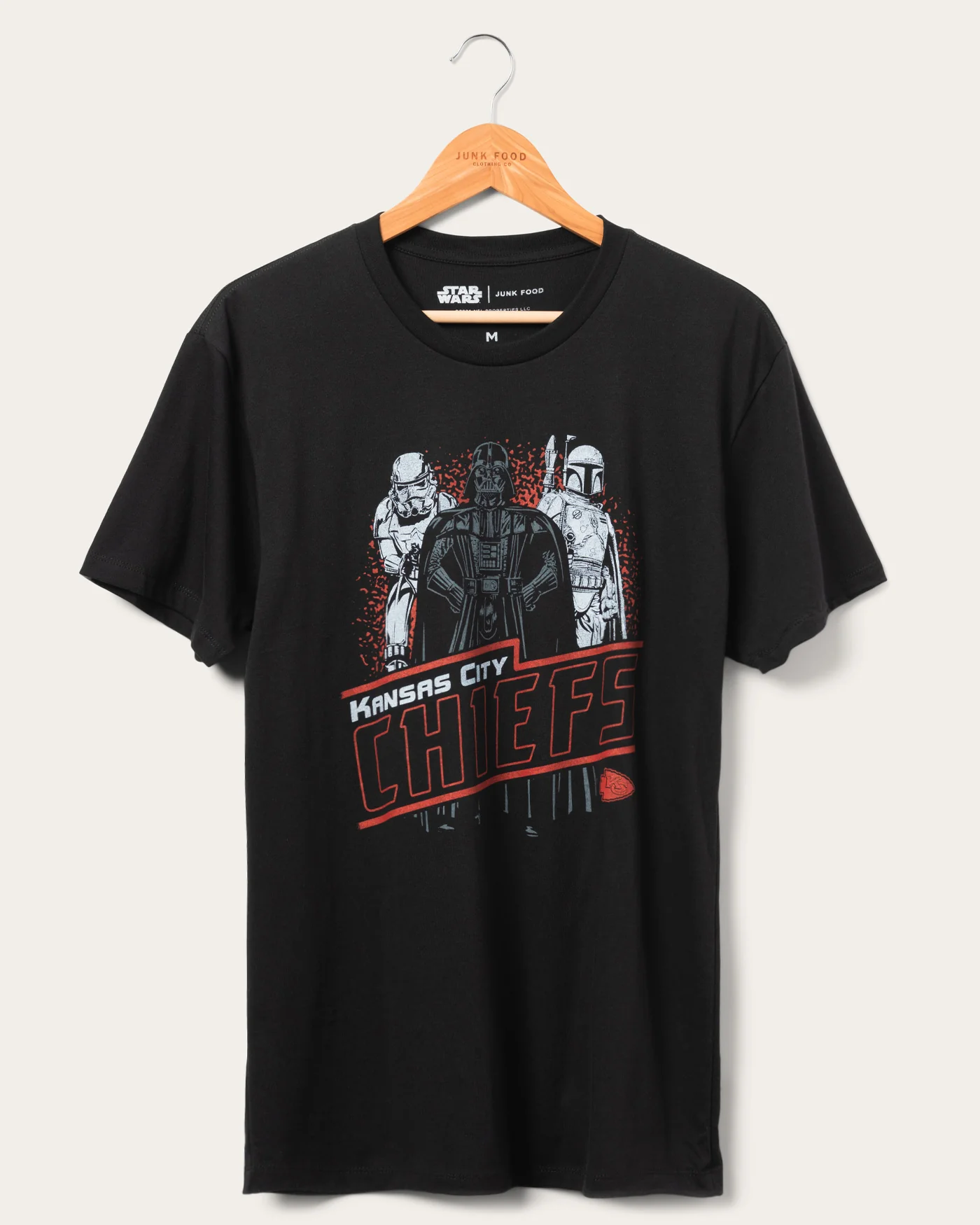 Unisex Star Wars™ x Junk Food x NFL Dark Side Team Chiefs Tee - Image 3