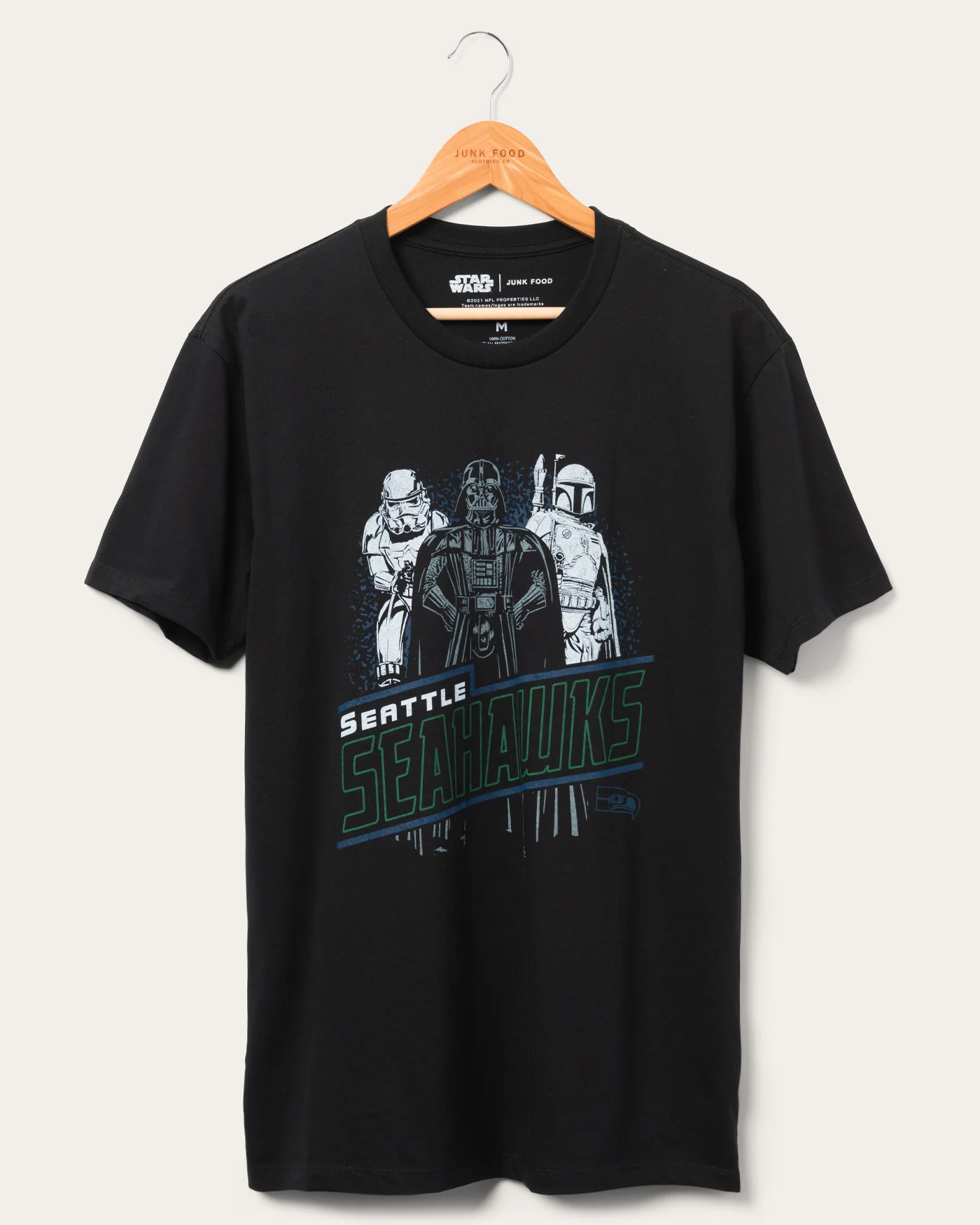 Unisex Star Warsâ„¢ x Junk Food x NFL Dark Side Team Seahawks Tee - Image 3