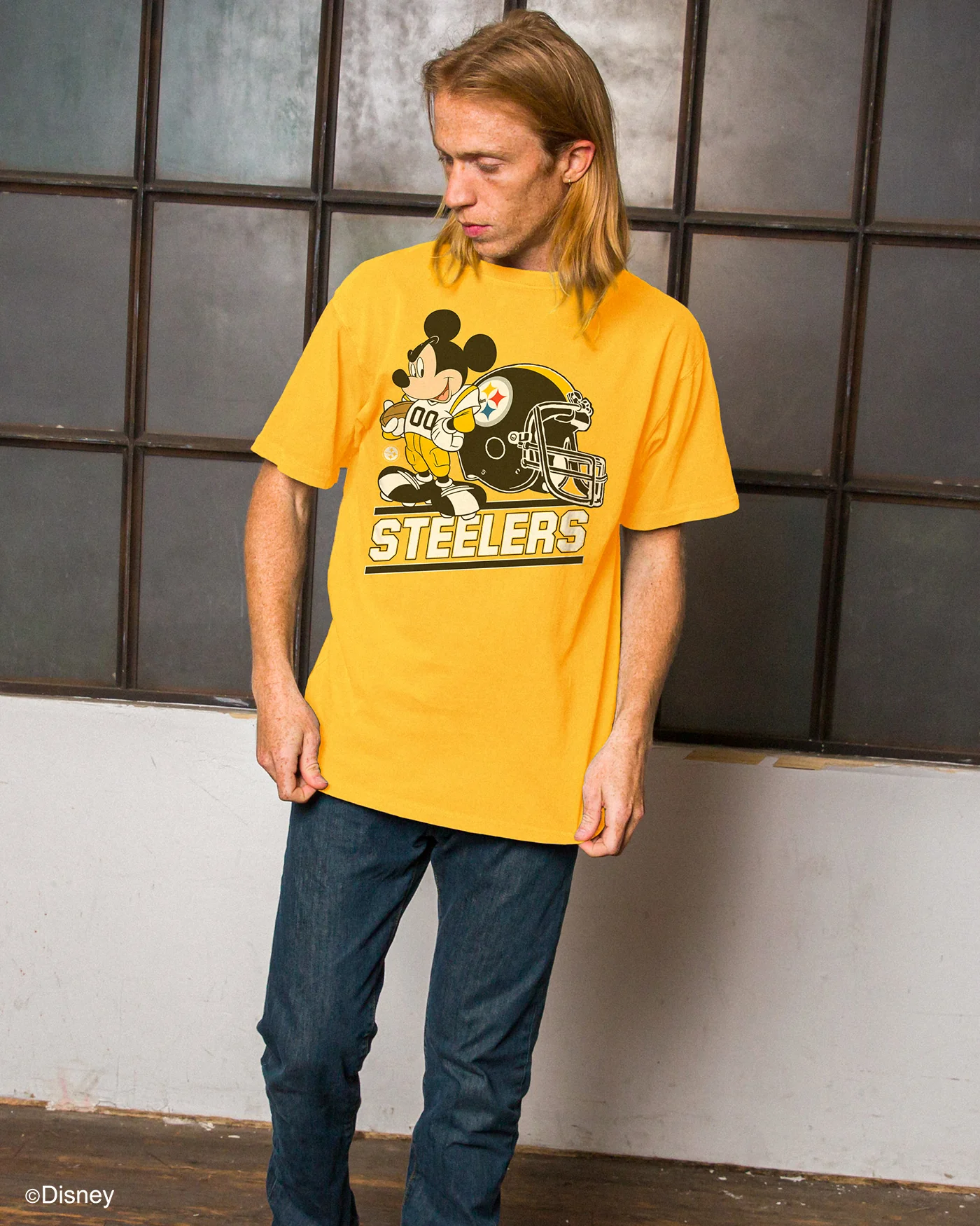 Steelers Disney Mickey Came to Play Fan Tee - Image 2