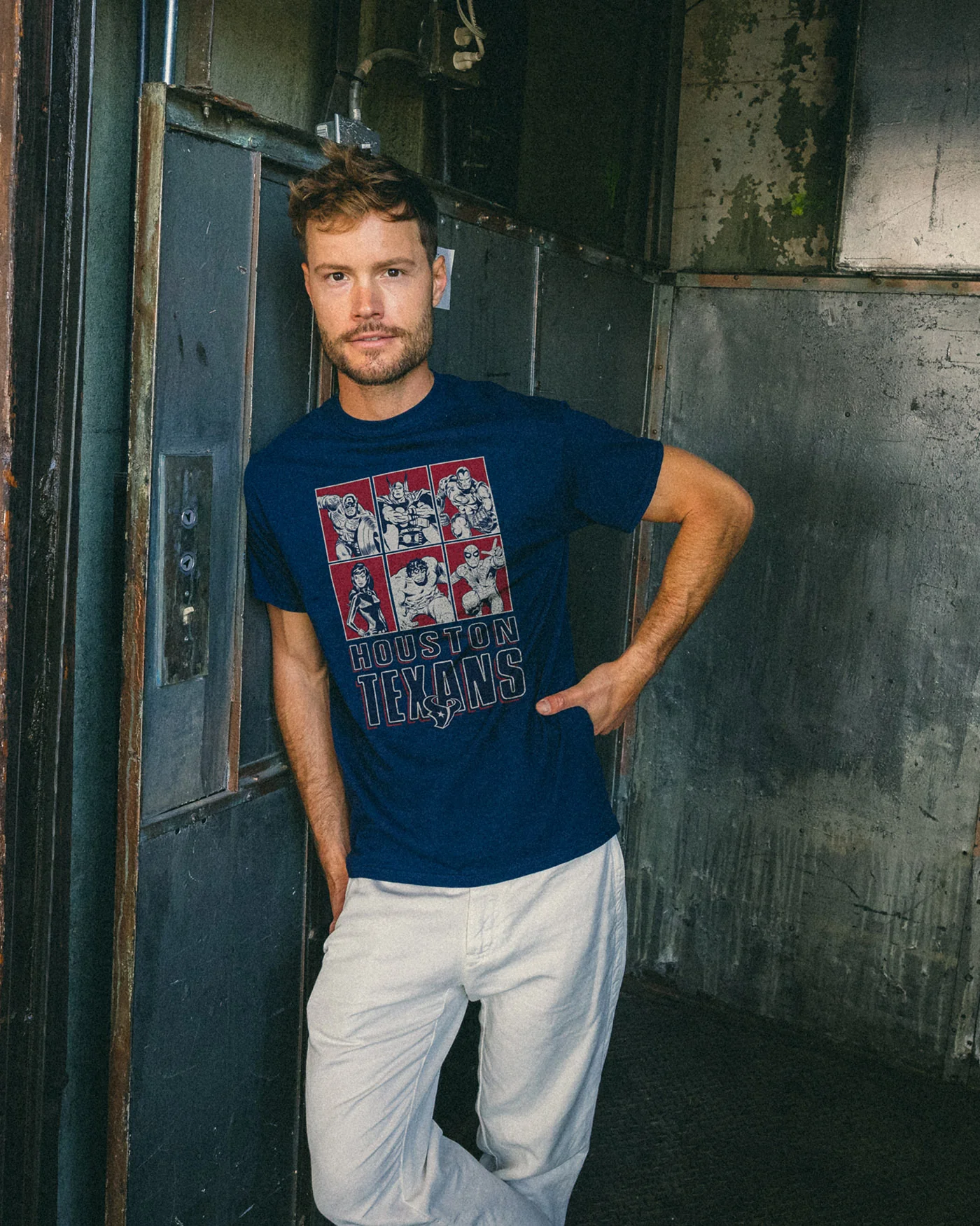 Texans Marvel The Avengers Line Up Tee - Image 2