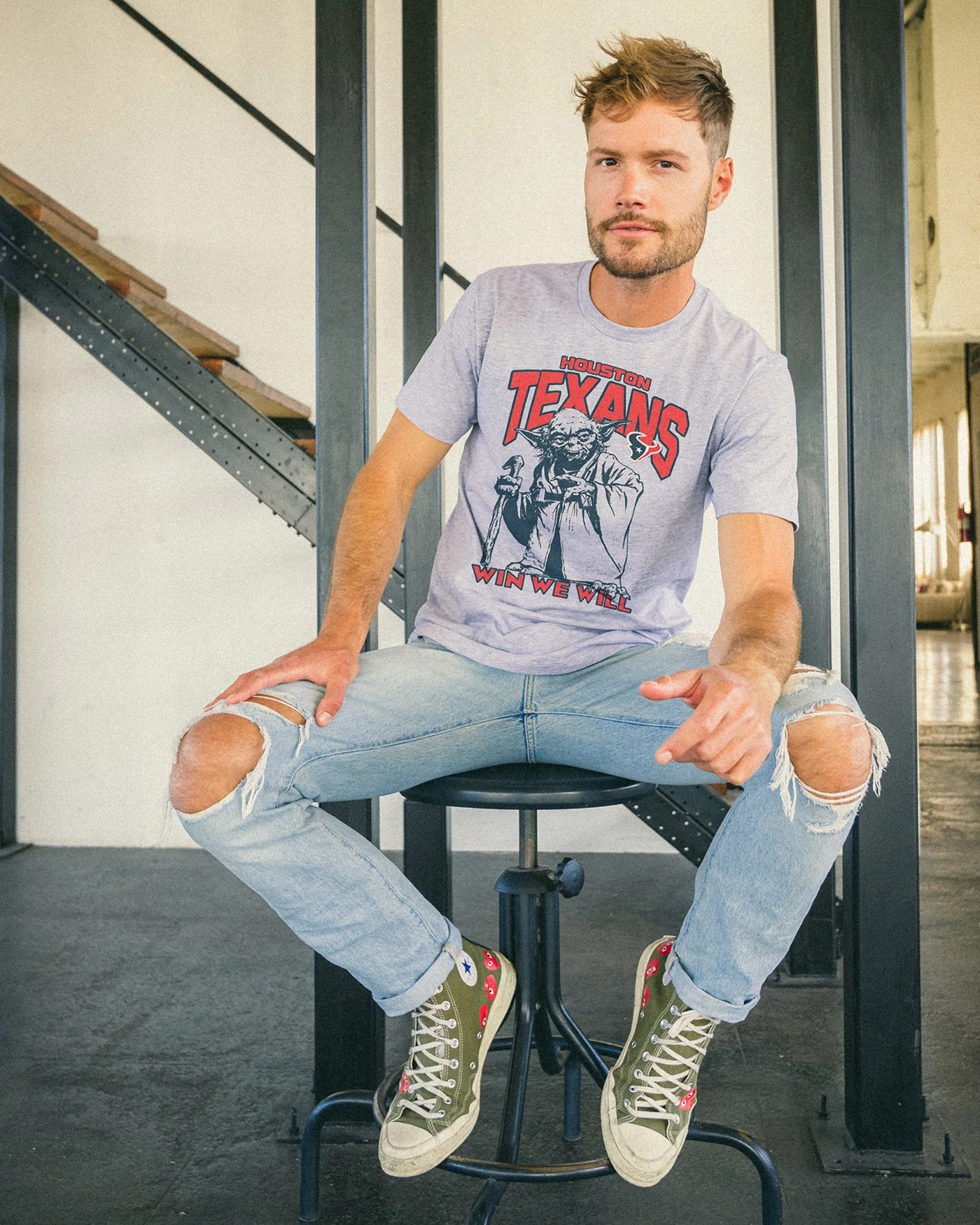 Texans Star Wars™ Yoda™ Win We Will Fan Tee - Image 2