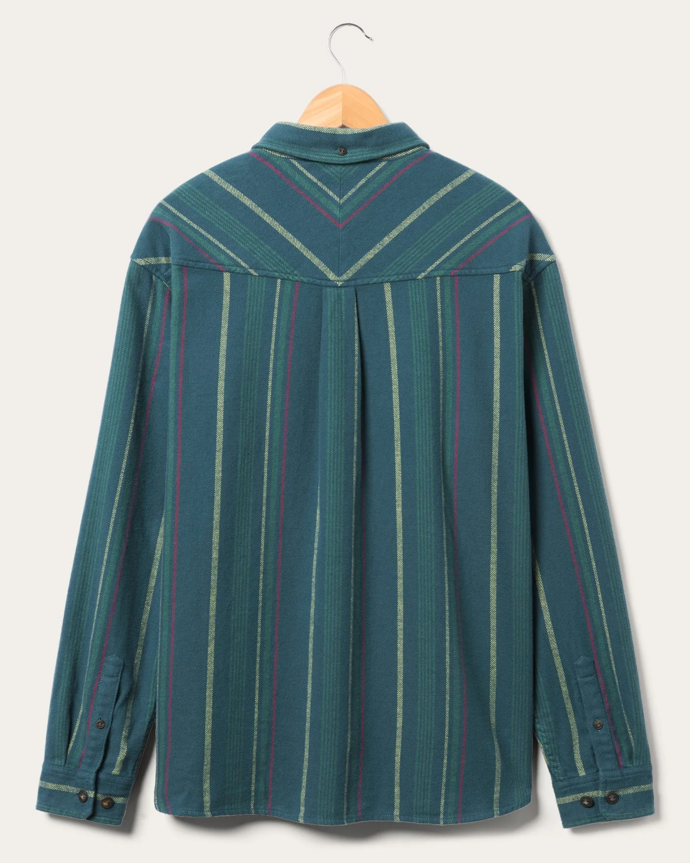 Unisex Multi Stripe Flannel Shirt - Image 4