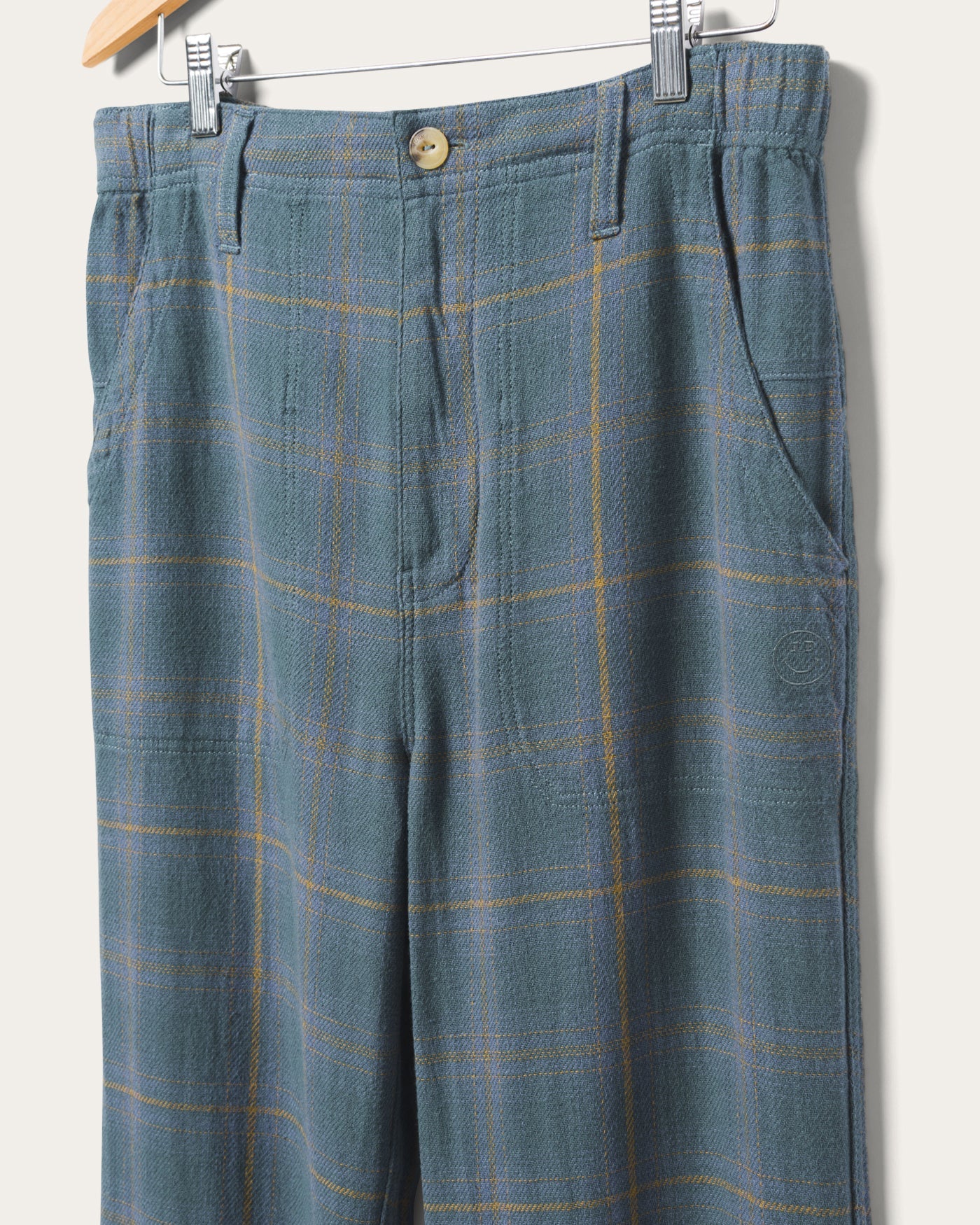 Unisex Straight Twill Plaid Pant - Image 7