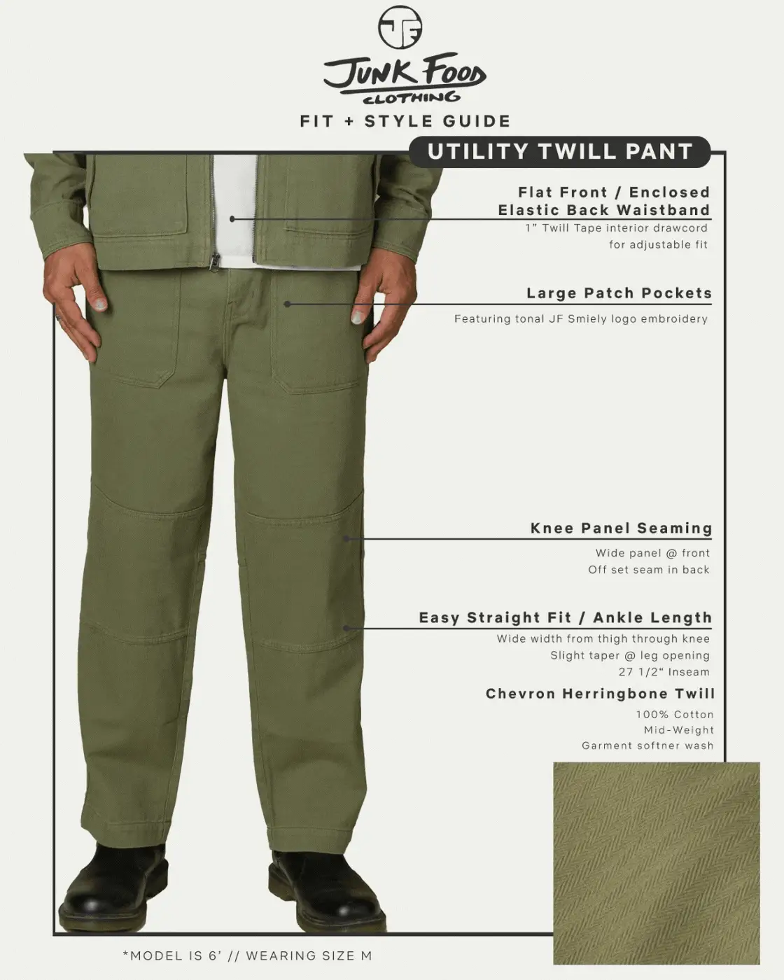 Unisex Utility Straight Twill Pant - Image 10