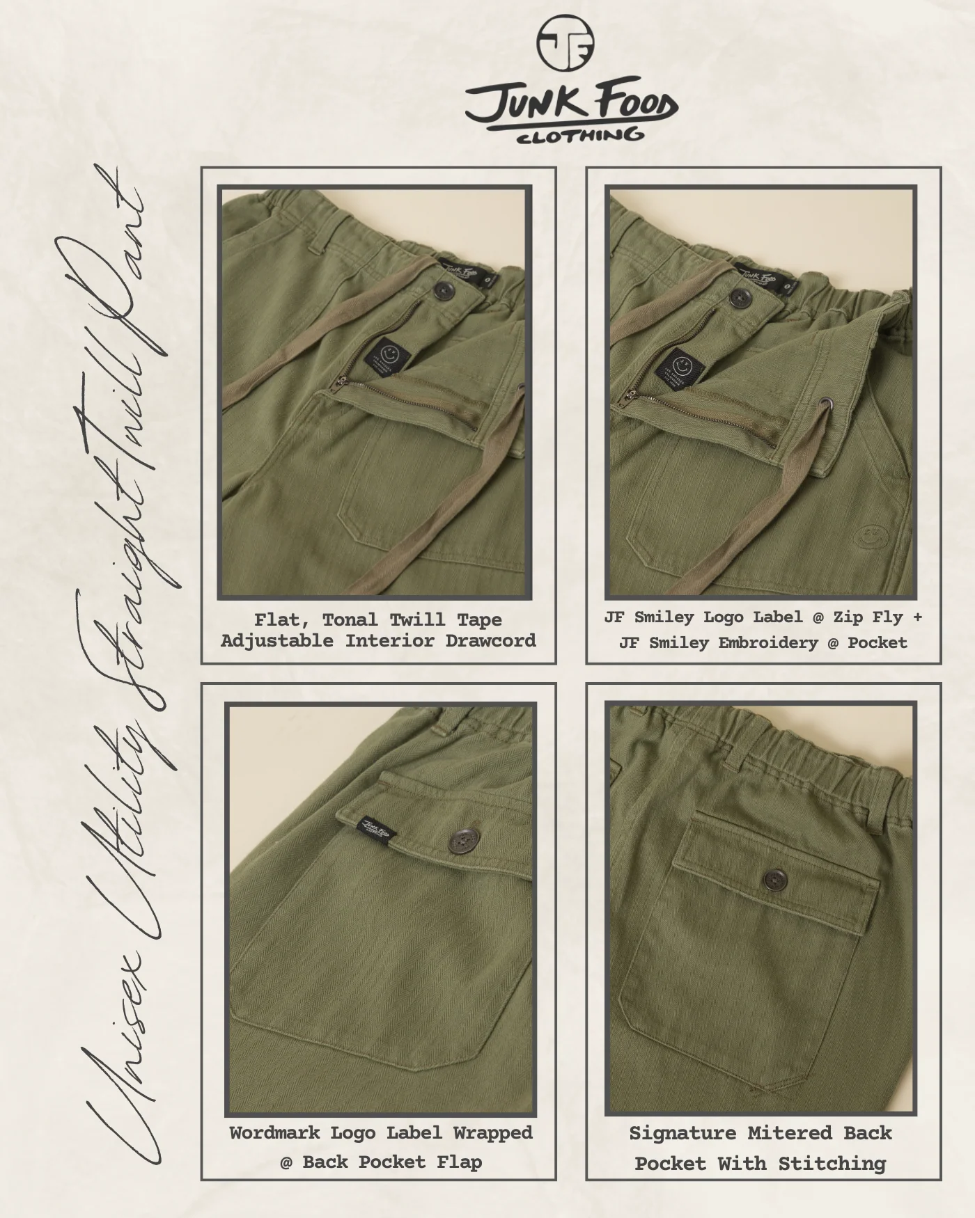 Unisex Utility Straight Twill Pant - Image 11
