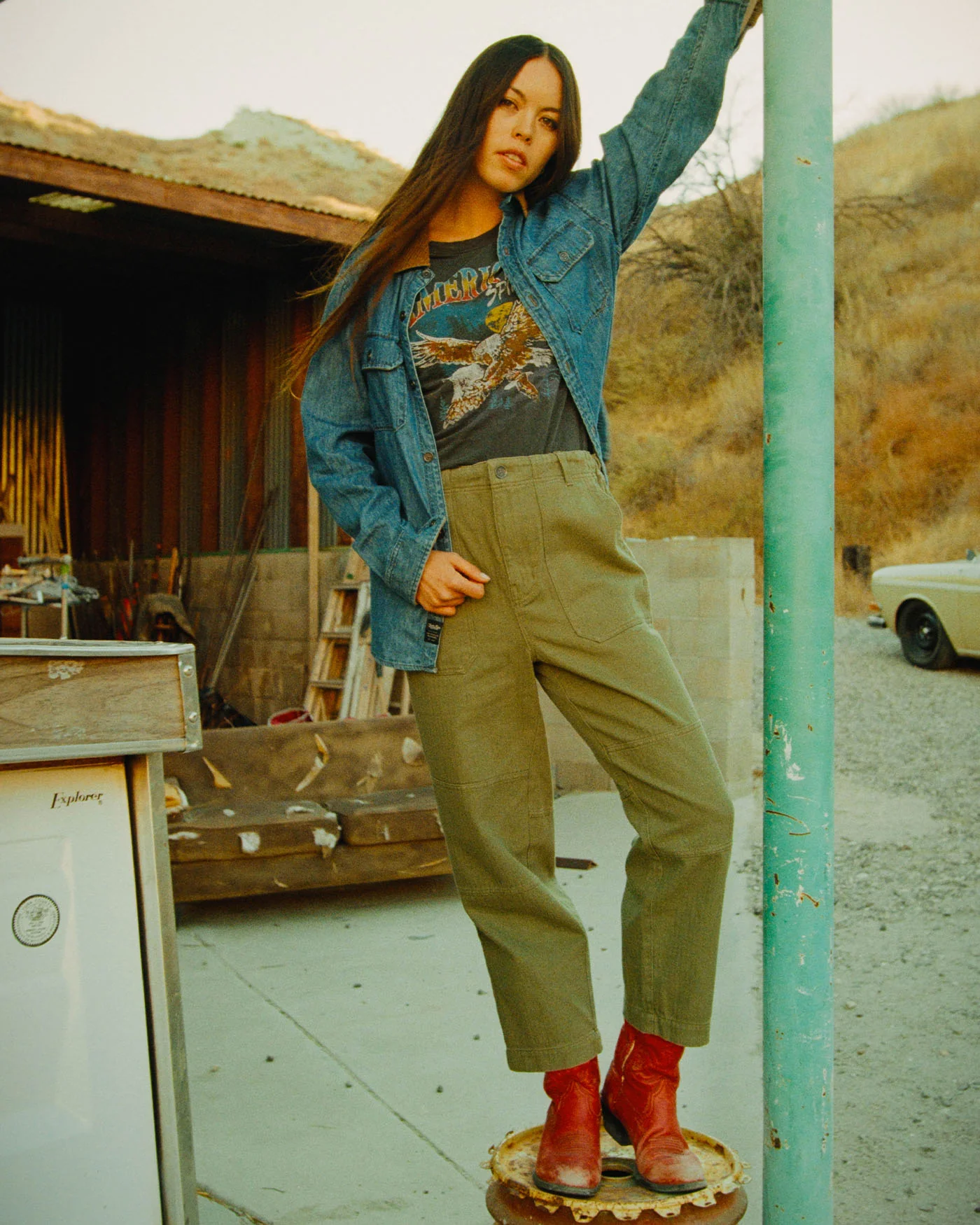Unisex Utility Straight Twill Pant - Image 3