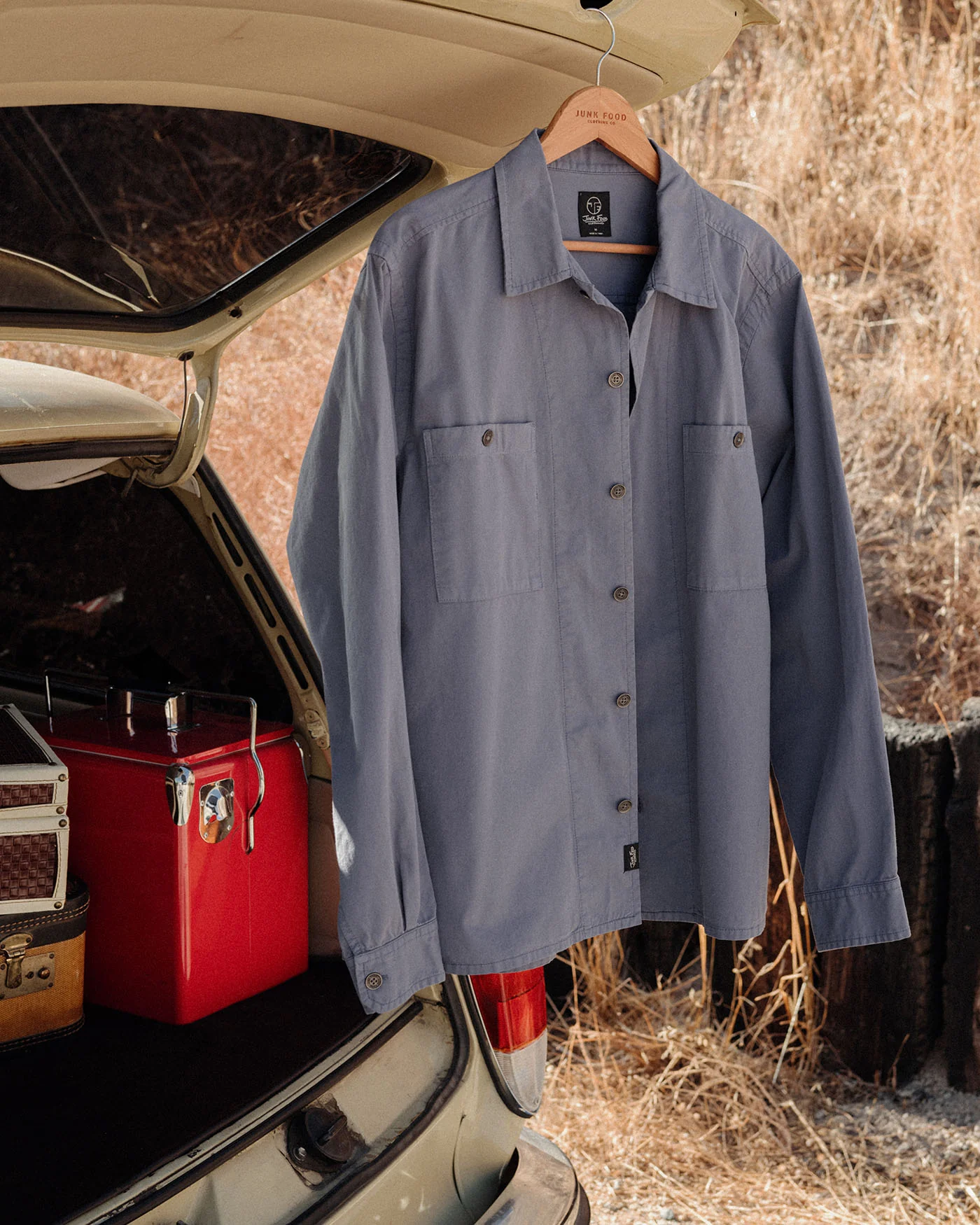 Unisex Washed Twill Work Shirt - Image 4