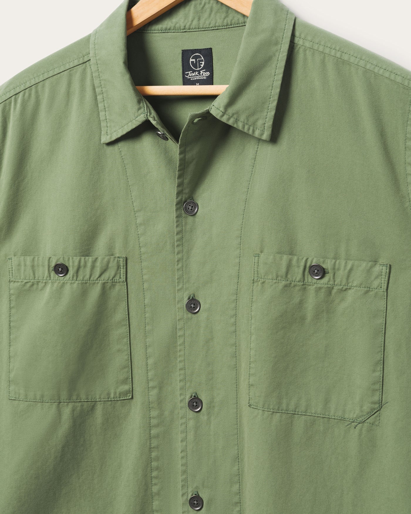 Unisex Washed Twill Work Shirt - Image 5
