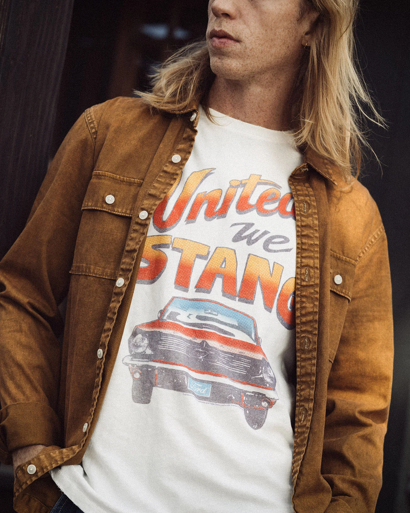 United We Stang Vintage Tee - Image 2