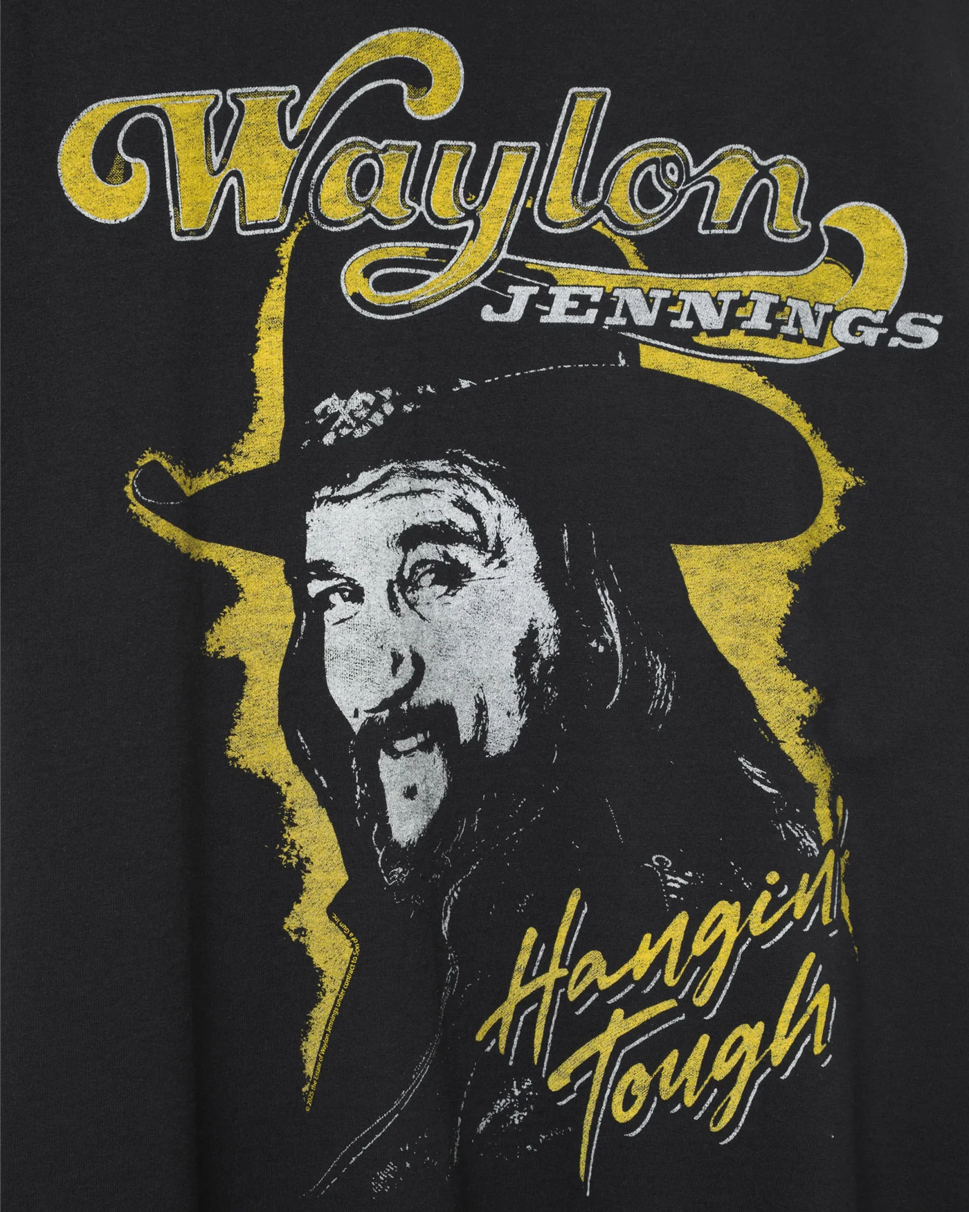 Waylon Jennings Hangin' Tough Flea Market Tee - Image 5