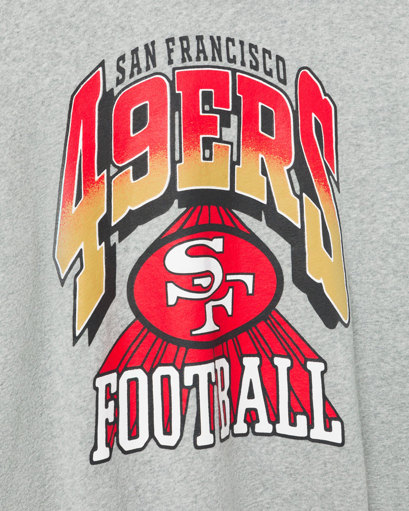 Women's San Francisco 49ers Block Crop Hoodie - Image 4