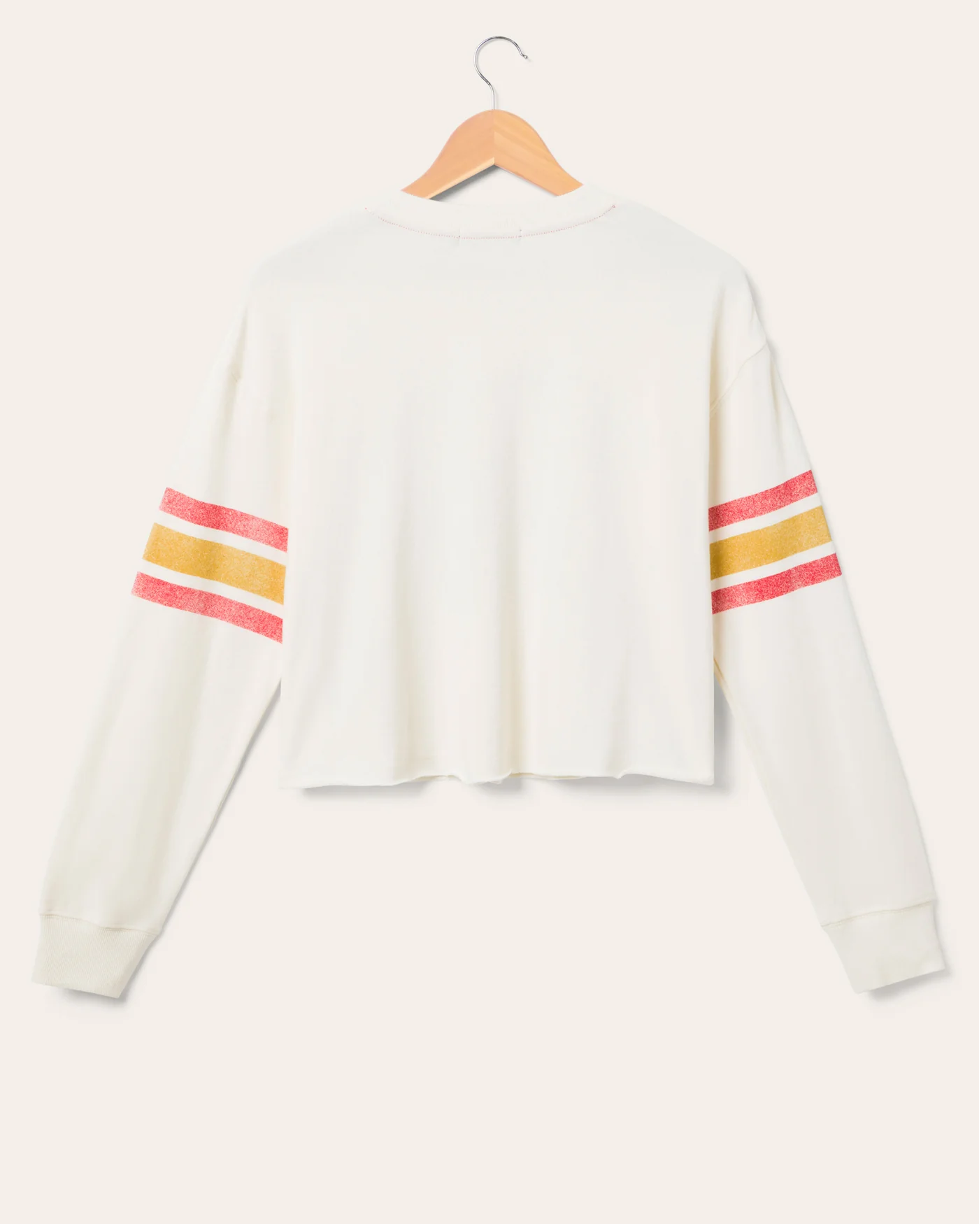 Women's 49ers Kickoff Crop Crew Fleece - Image 2