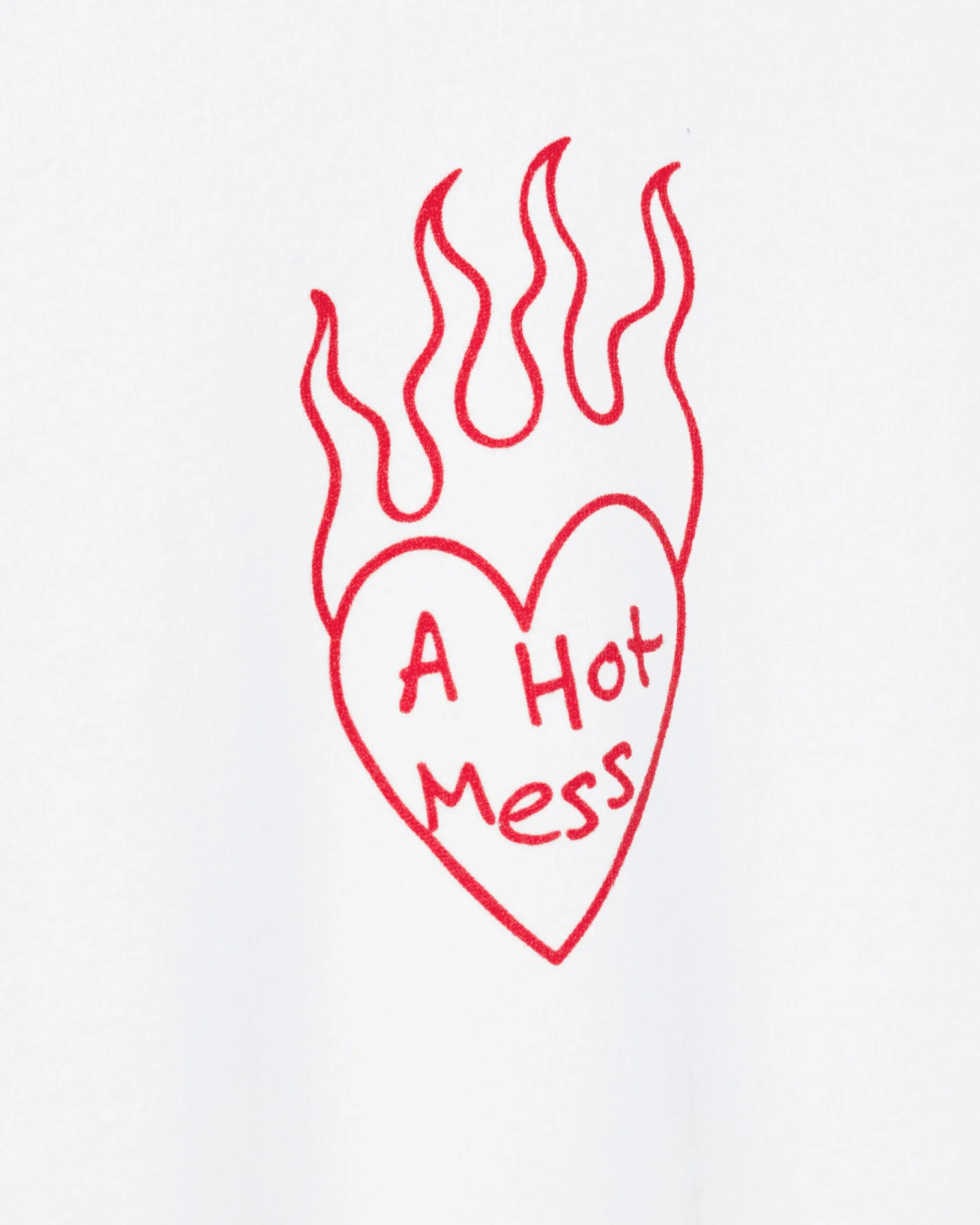 Women's A Hot Mess Cropped Crew Fleece - Image 6