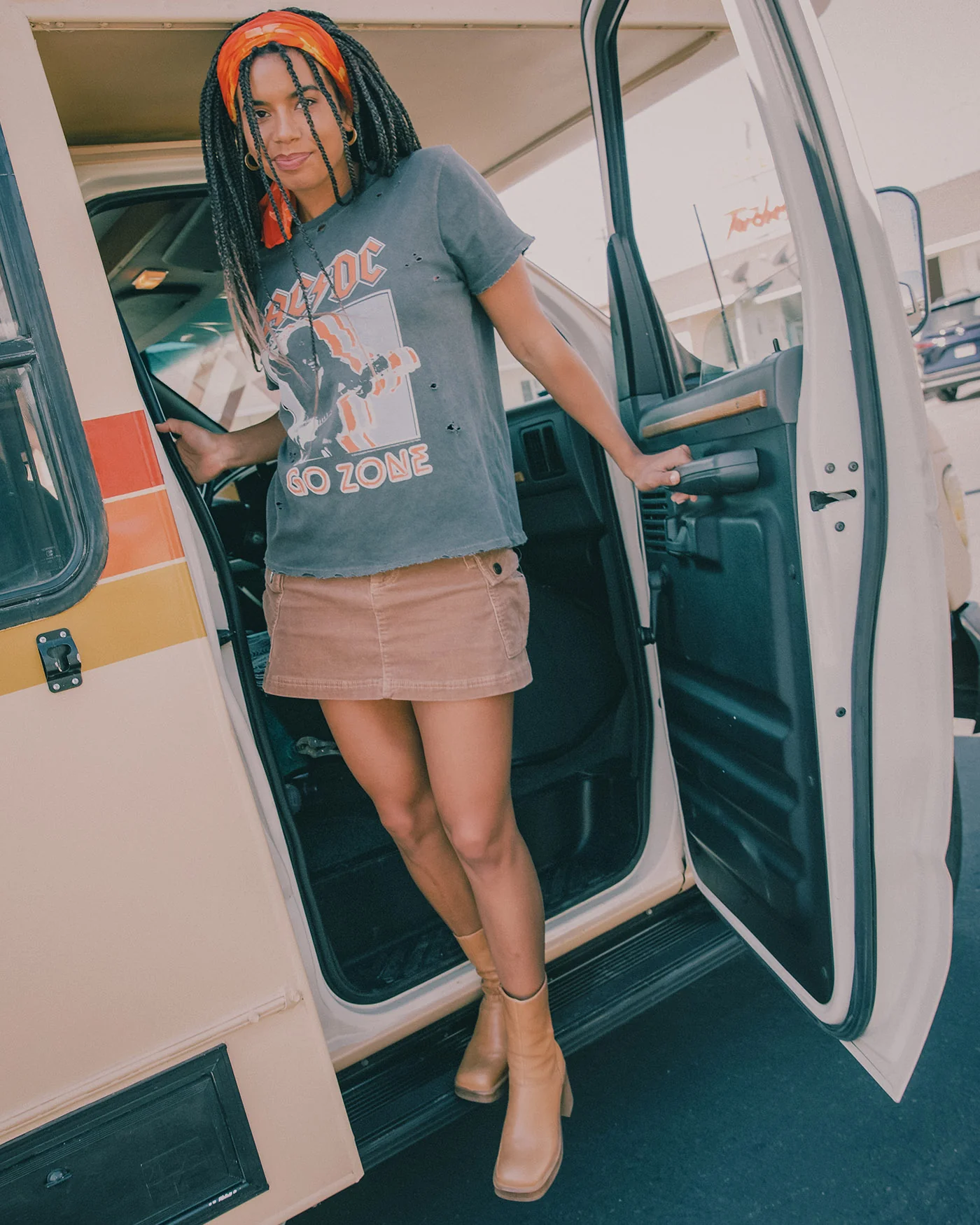 Women's AC/DC Go Zone Vintage Destroy Tee - Image 3