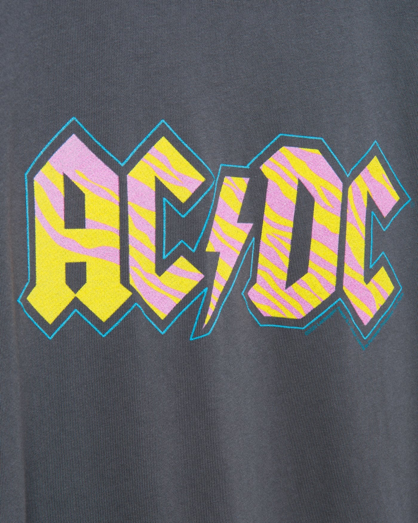 Women's AC/DC Neon Zebra Vintage Tee - Image 4