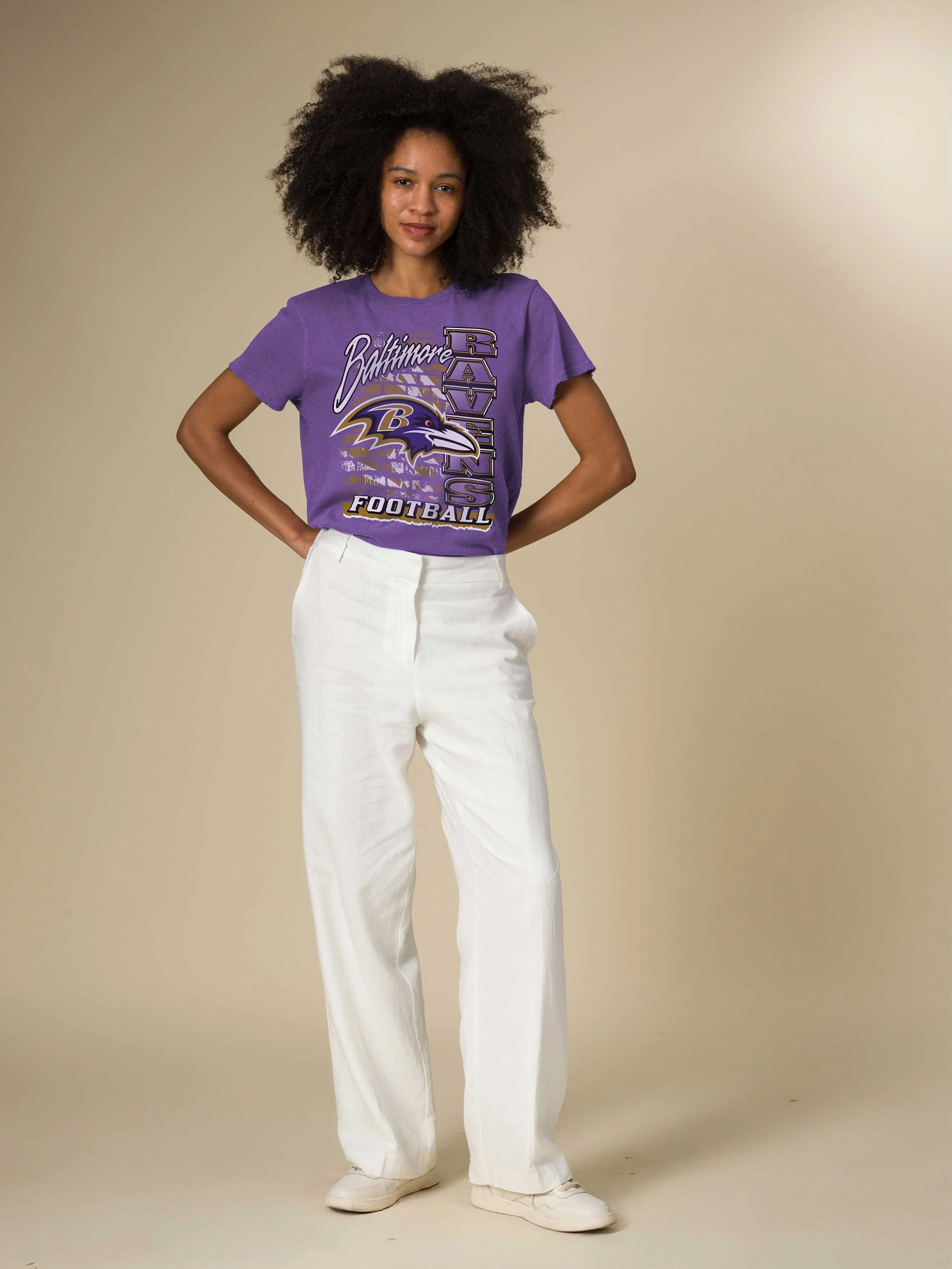 Women's Baltimore Ravens Brick Vintage Tee - Image 2