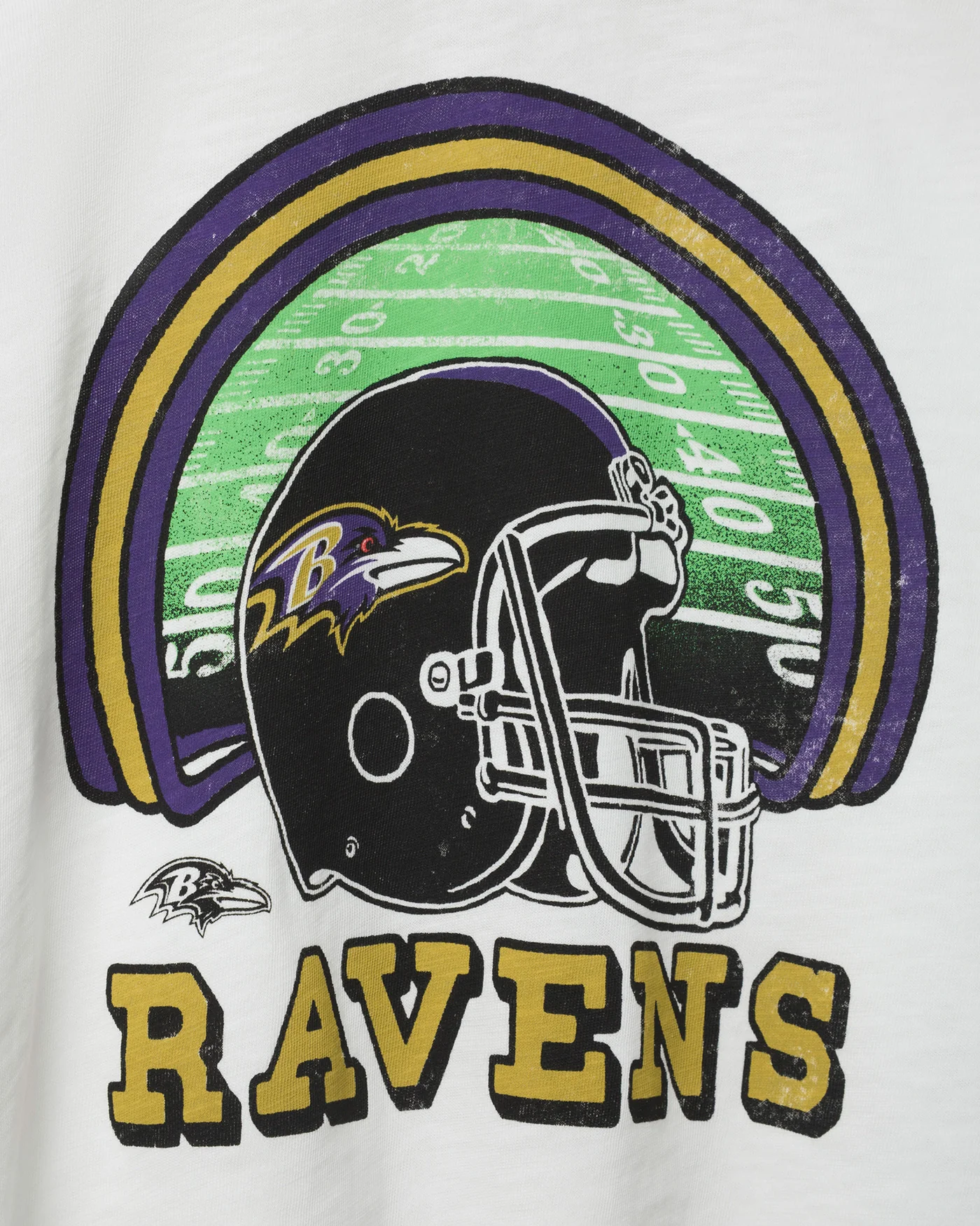 Women's Baltimore Ravens Game Time Mock Neck Crop Tee - Image 5