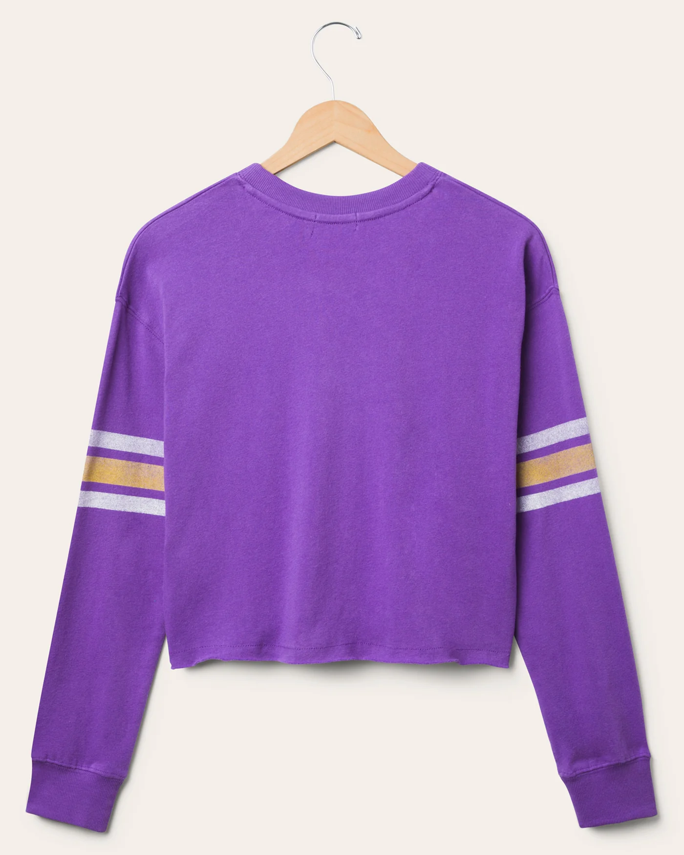 Women's Baltimore Ravens Retro Crop Fleece - Image 2