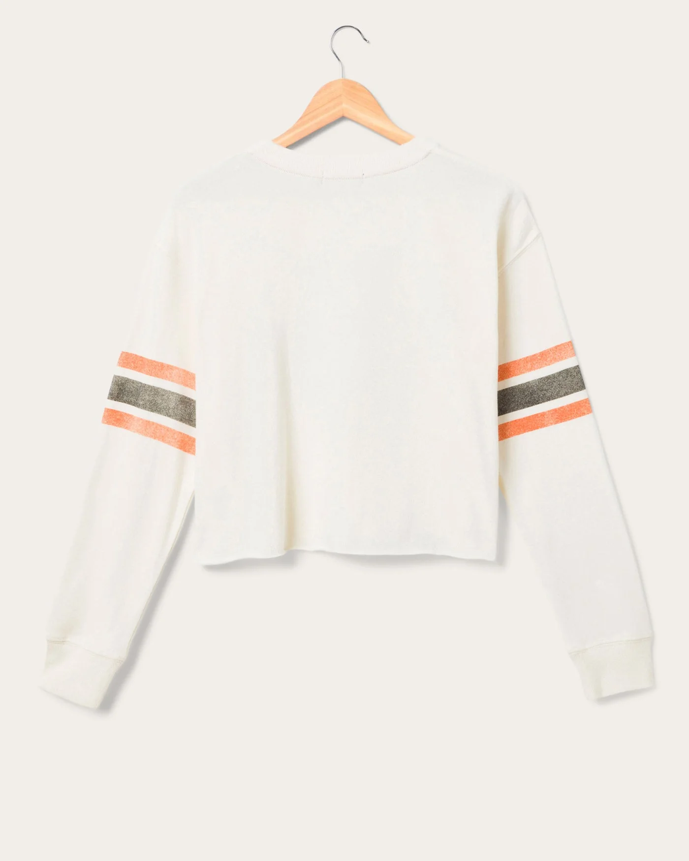 Women's Cincinnati Bengals Kickoff Crop Crew Fleece - Image 2