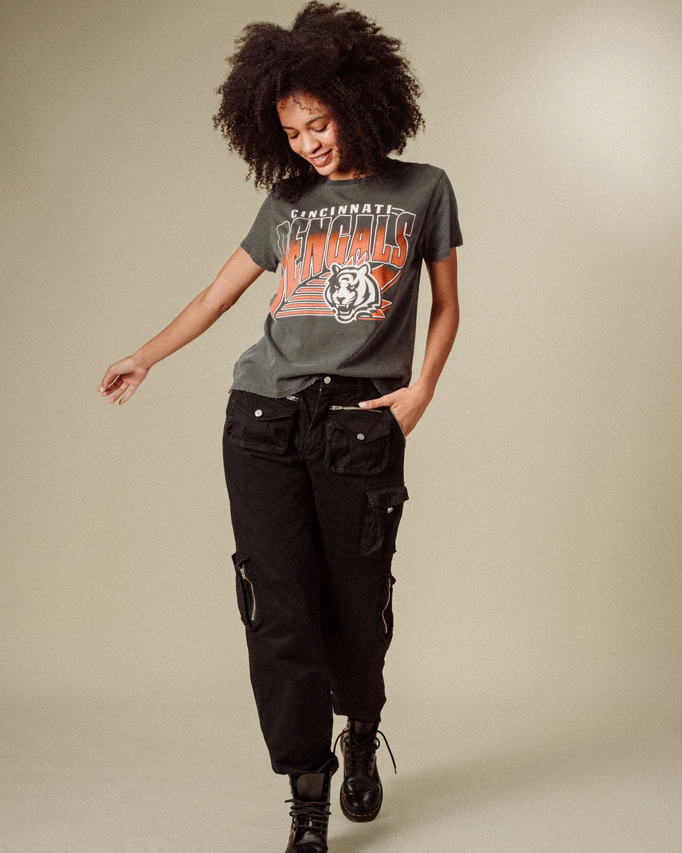 Women's Cincinnati Bengals Vintage Tee - Image 2