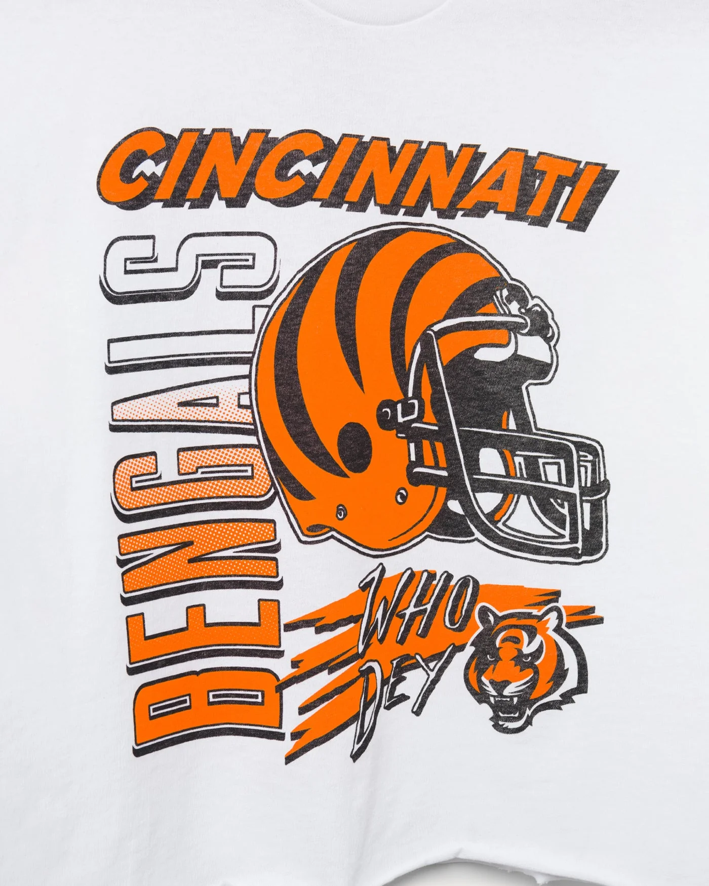 Women's Cincinnati Bengals Who Dey Cropped Tee - Image 3