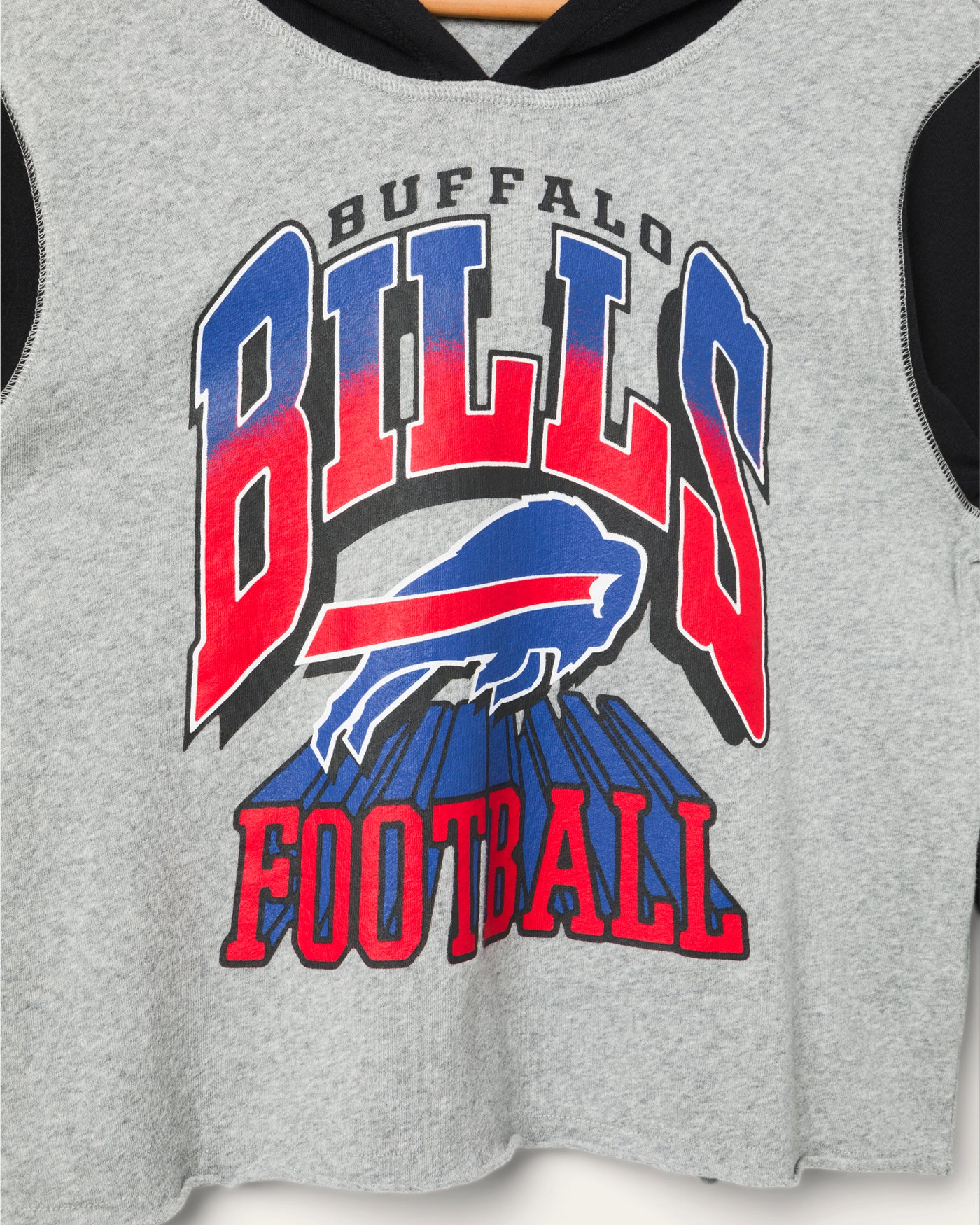 Women's Buffalo Bills Block Crop Hoodie - Image 3