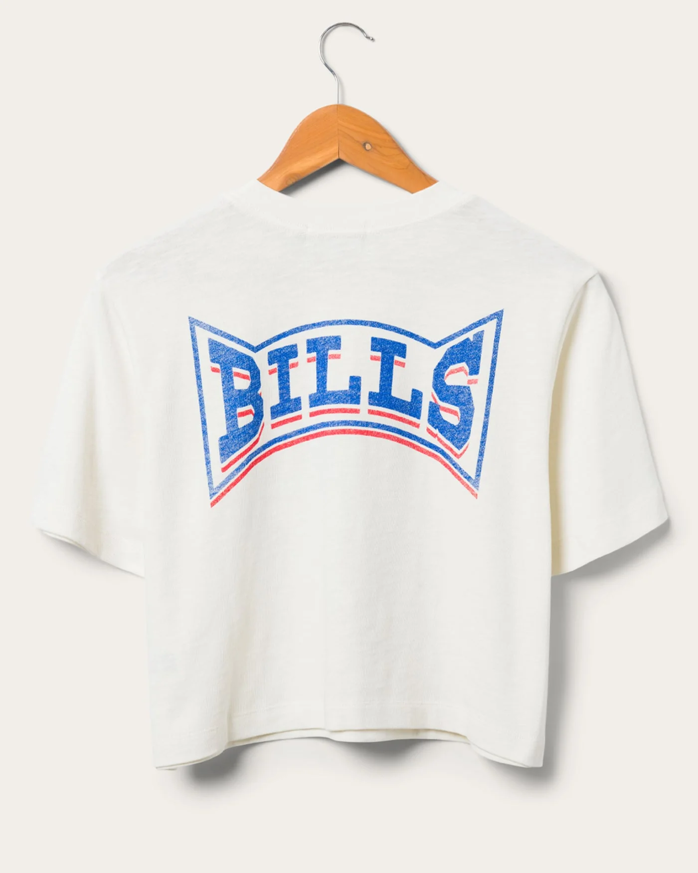 Women's Buffalo Bills Mock Neck Crop Tee - Image 2