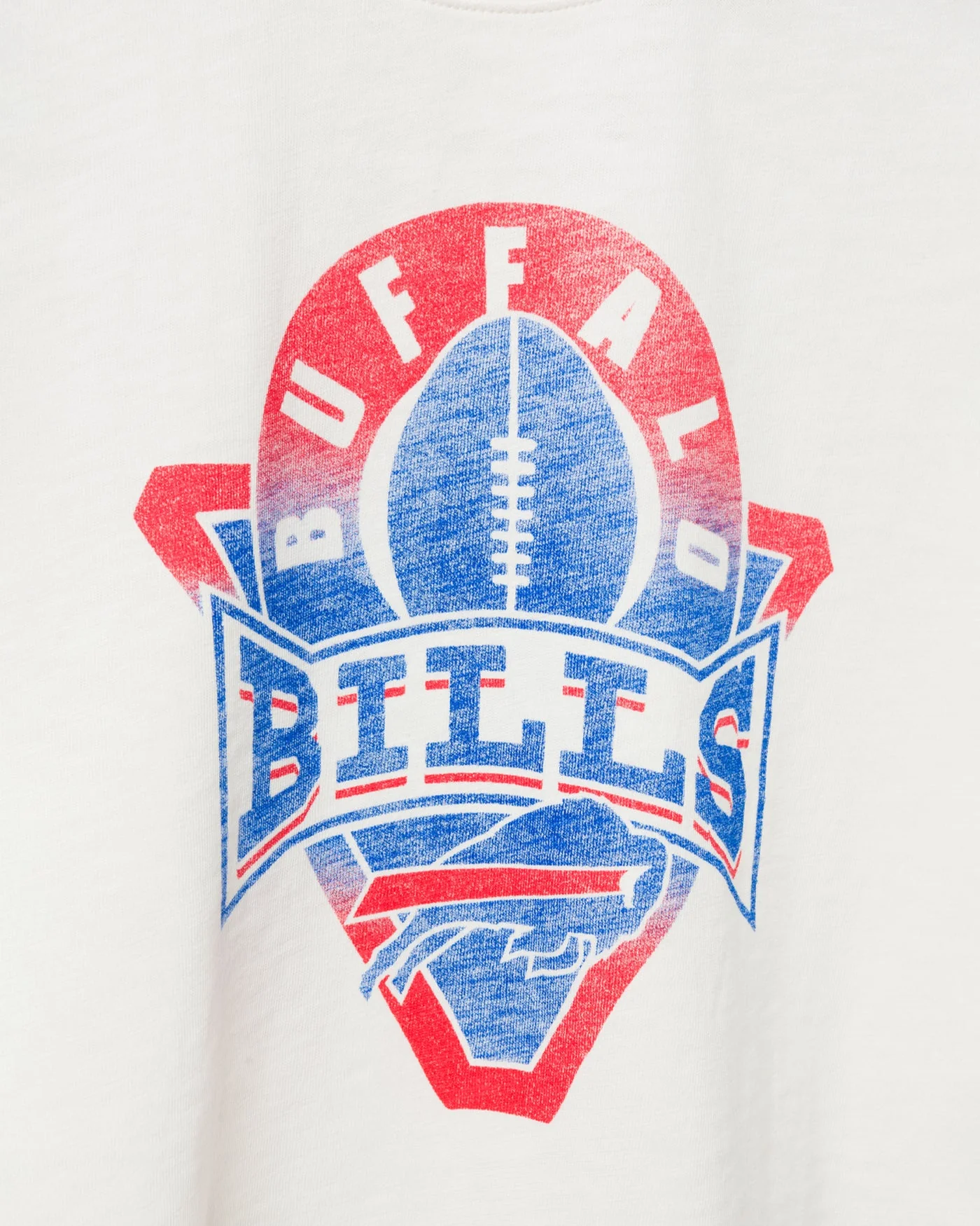 Women's Buffalo Bills Mock Neck Crop Tee - Image 3
