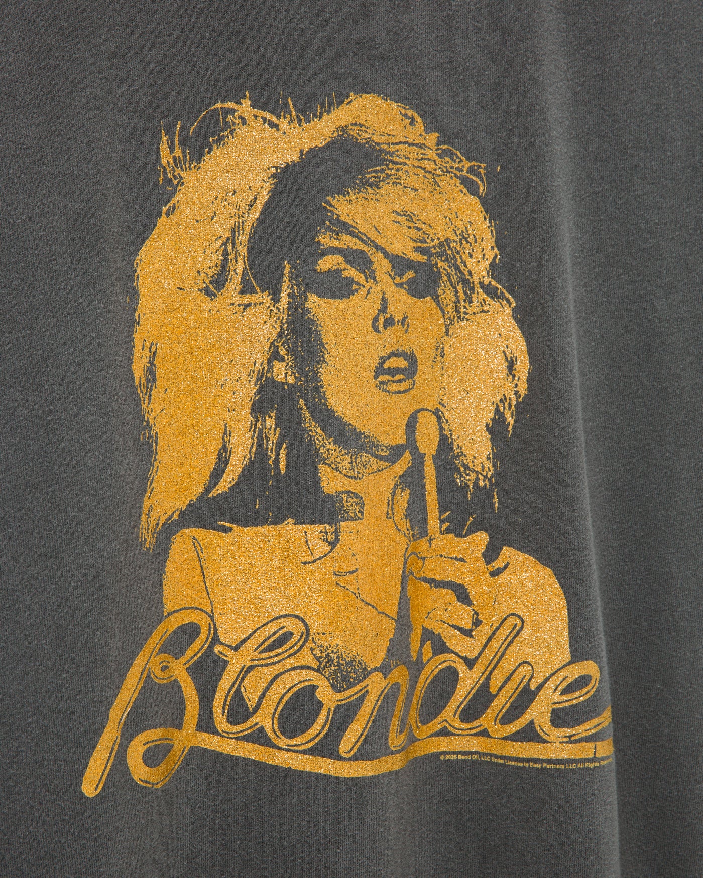 Women's Blondie Gold Glitter Vintage Tee - Image 3