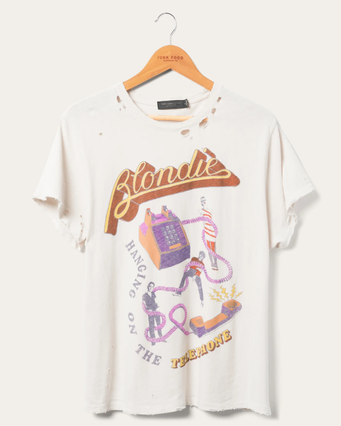 Women's Blondie Hanging On The Telephone Vintage Destroy Tee