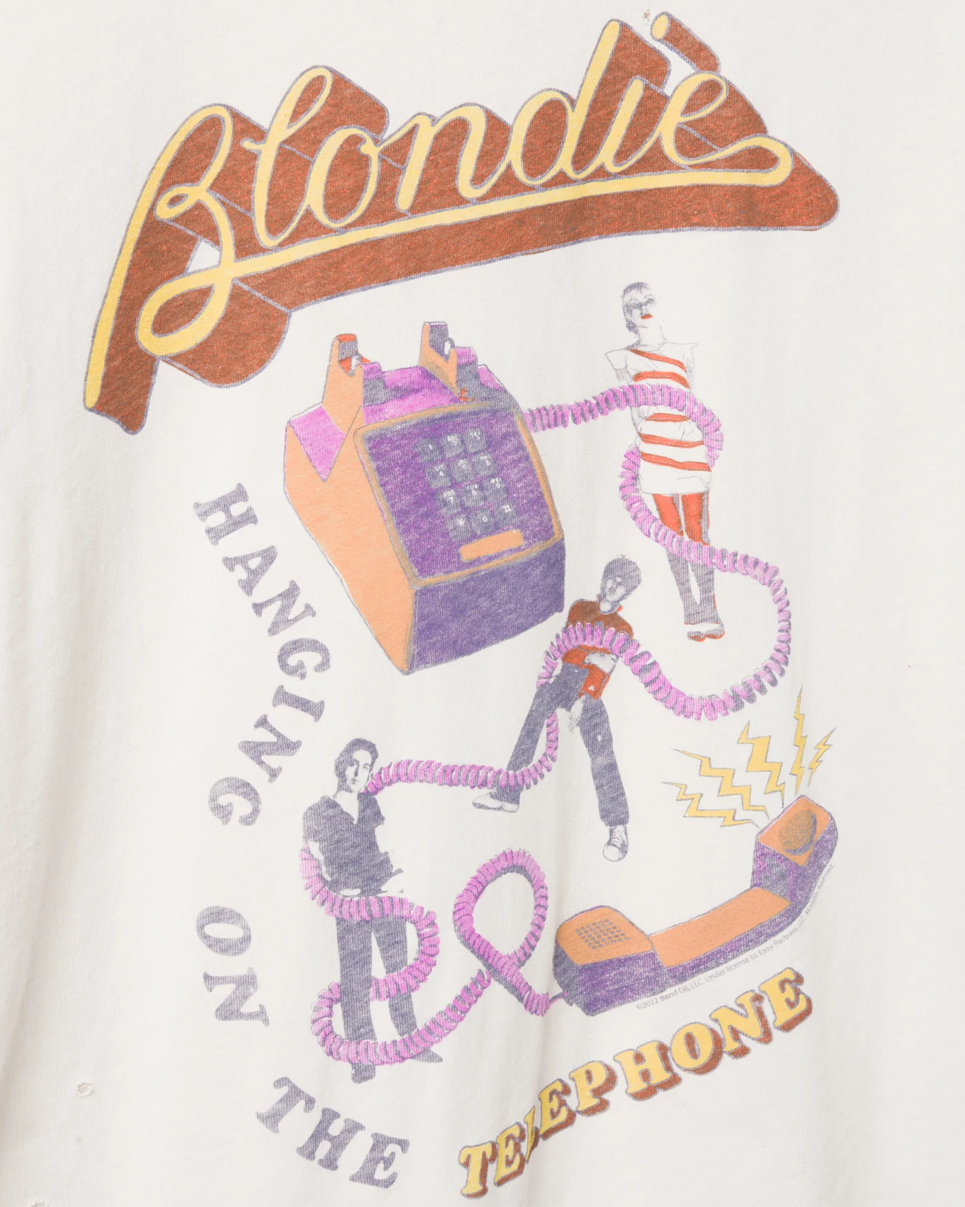 Women's Blondie Hanging On The Telephone Vintage Destroy Tee - Image 4