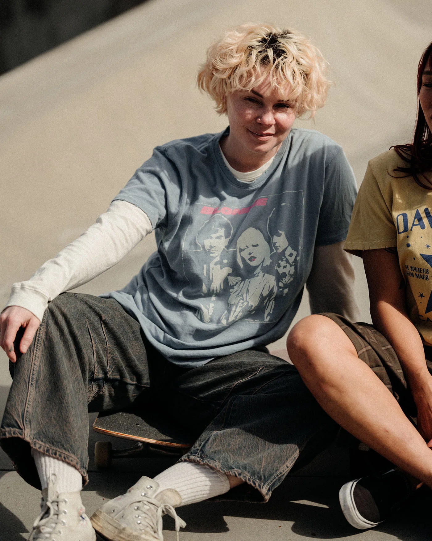 Women's Blondie Pink Lipstick Vintage Tee - Image 3