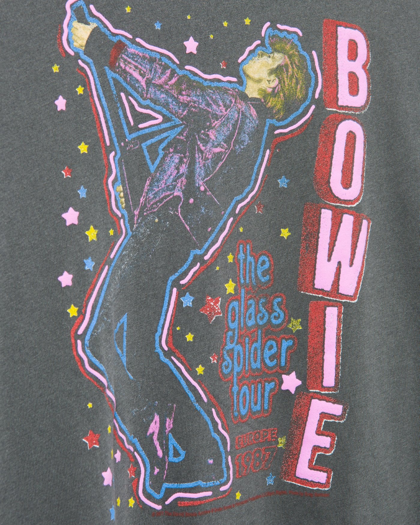 Women's David Bowie Glass Spider Tour Vintage Tee - Image 4