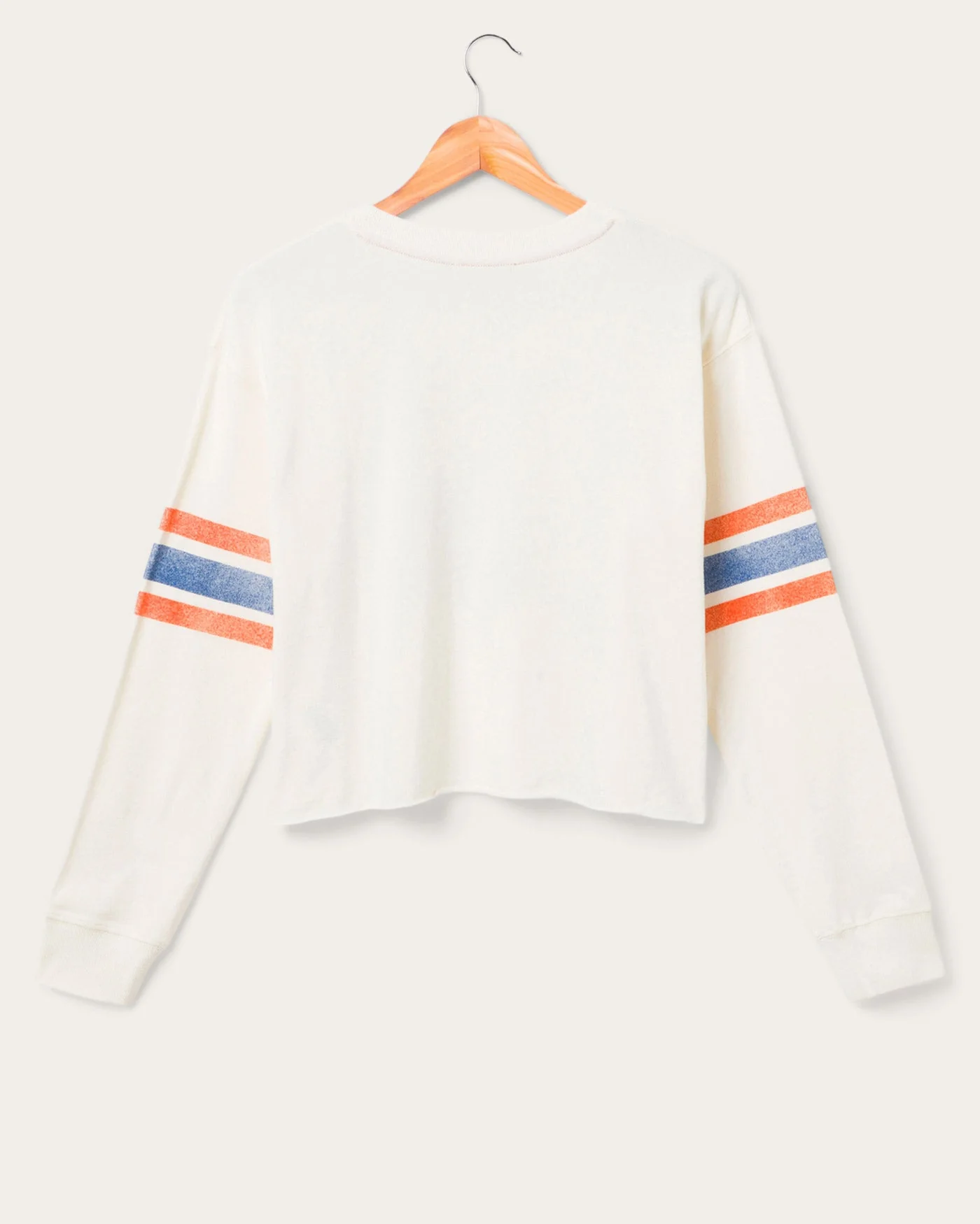 Women's Denver Broncos Kickoff Crop Crew Fleece - Image 3