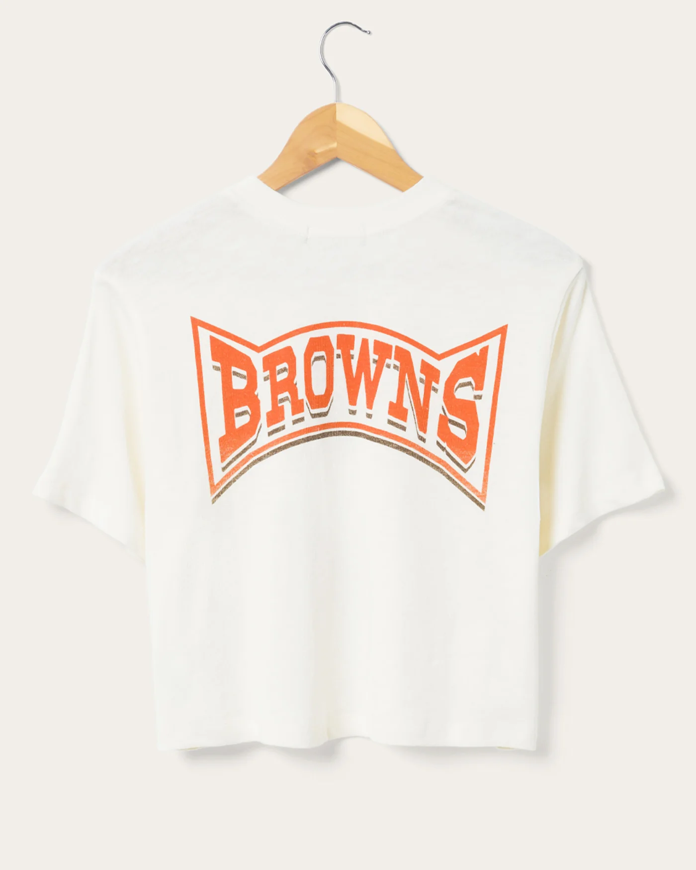Women's Browns Mock Neck Crop Tee - Image 4