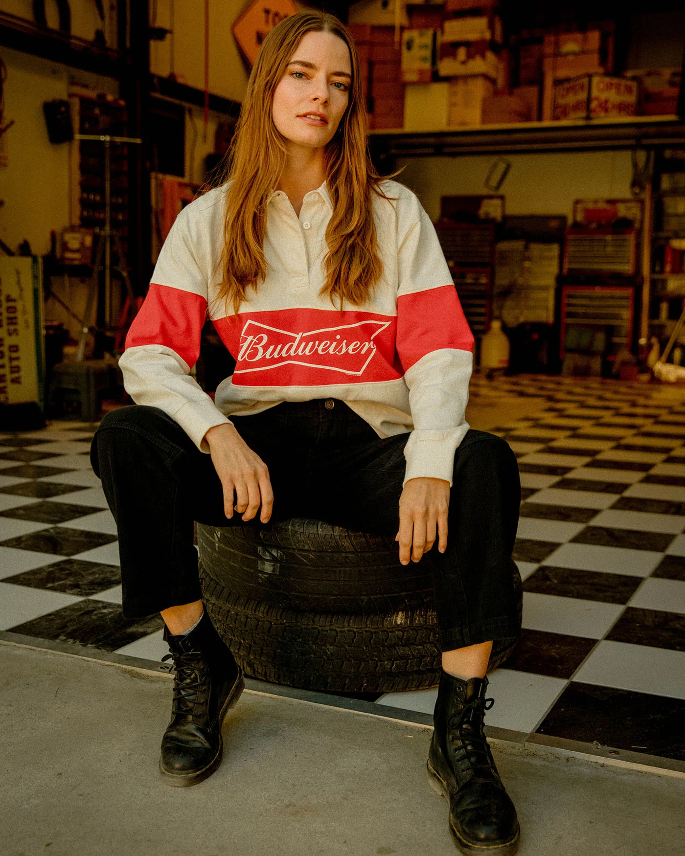 Women's Budweiser Rugby Shirt - Image 2