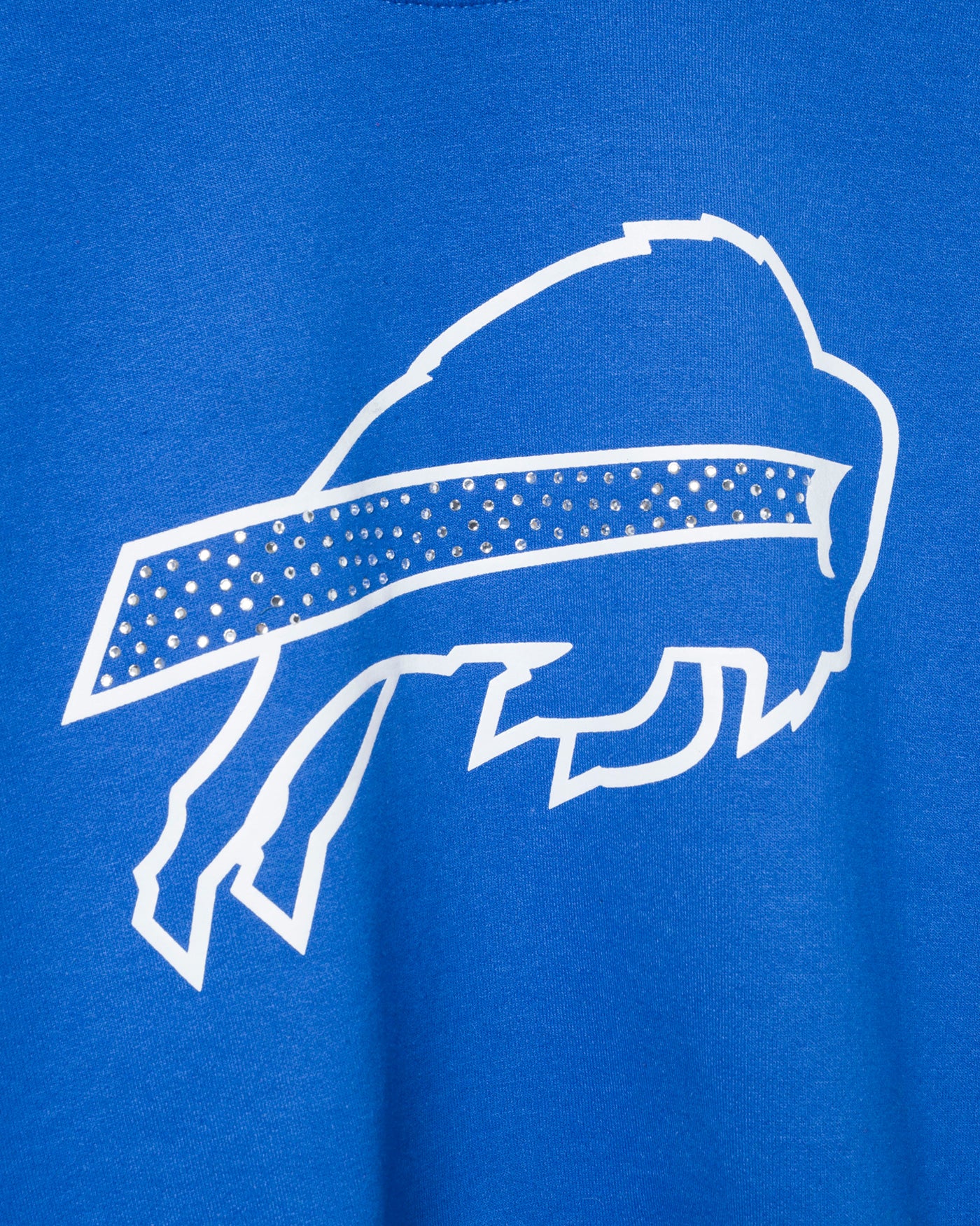 Women's Buffalo Bills Bling Flea Market Crop Fleece - Image 5
