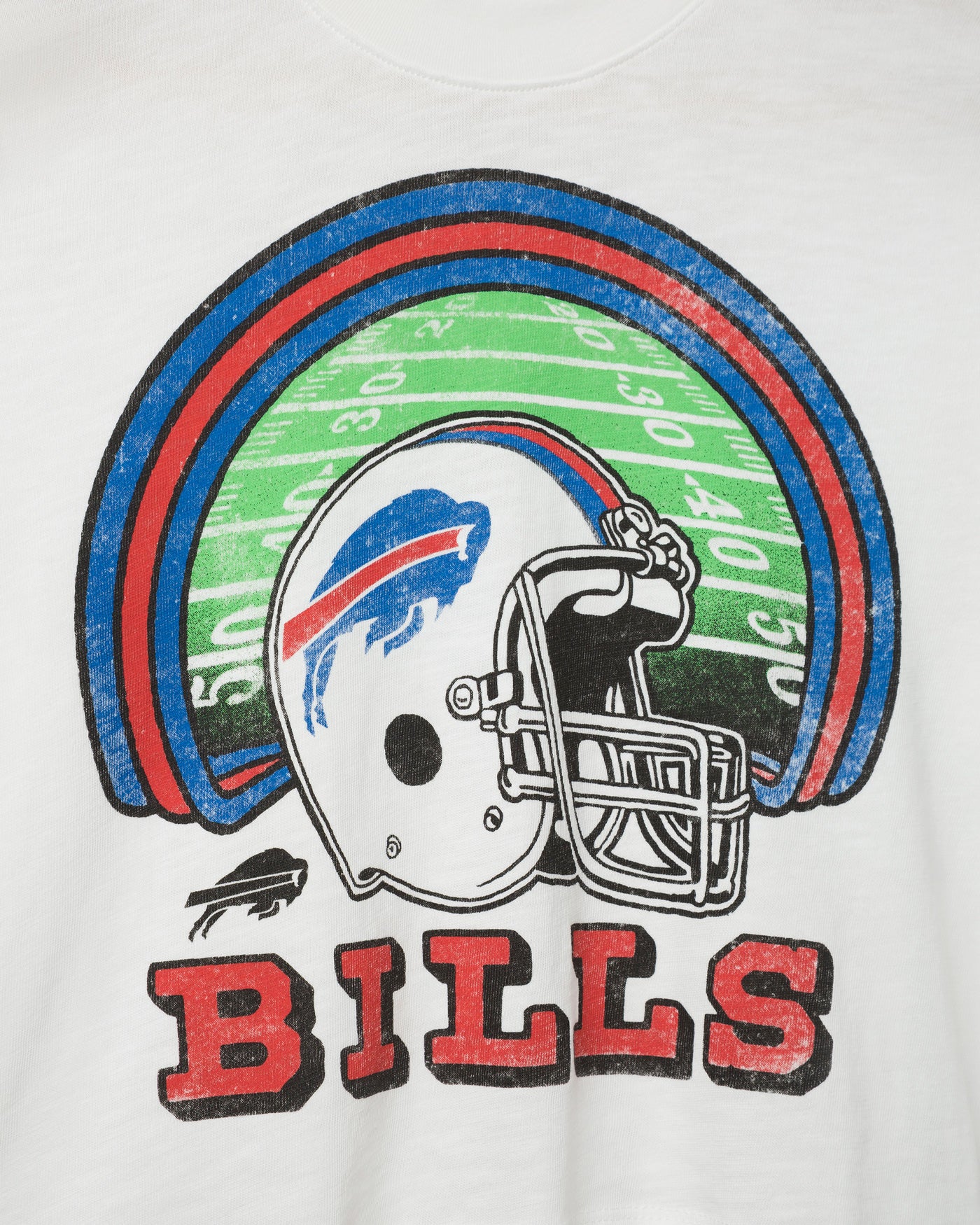 Women's Buffalo Bills Game Time Mock Neck Crop Tee - Image 5