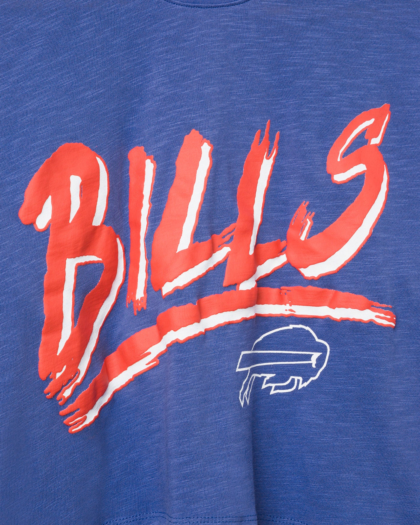 Women's Buffalo Bills Thrill Mock Neck Crop Tee - Image 3