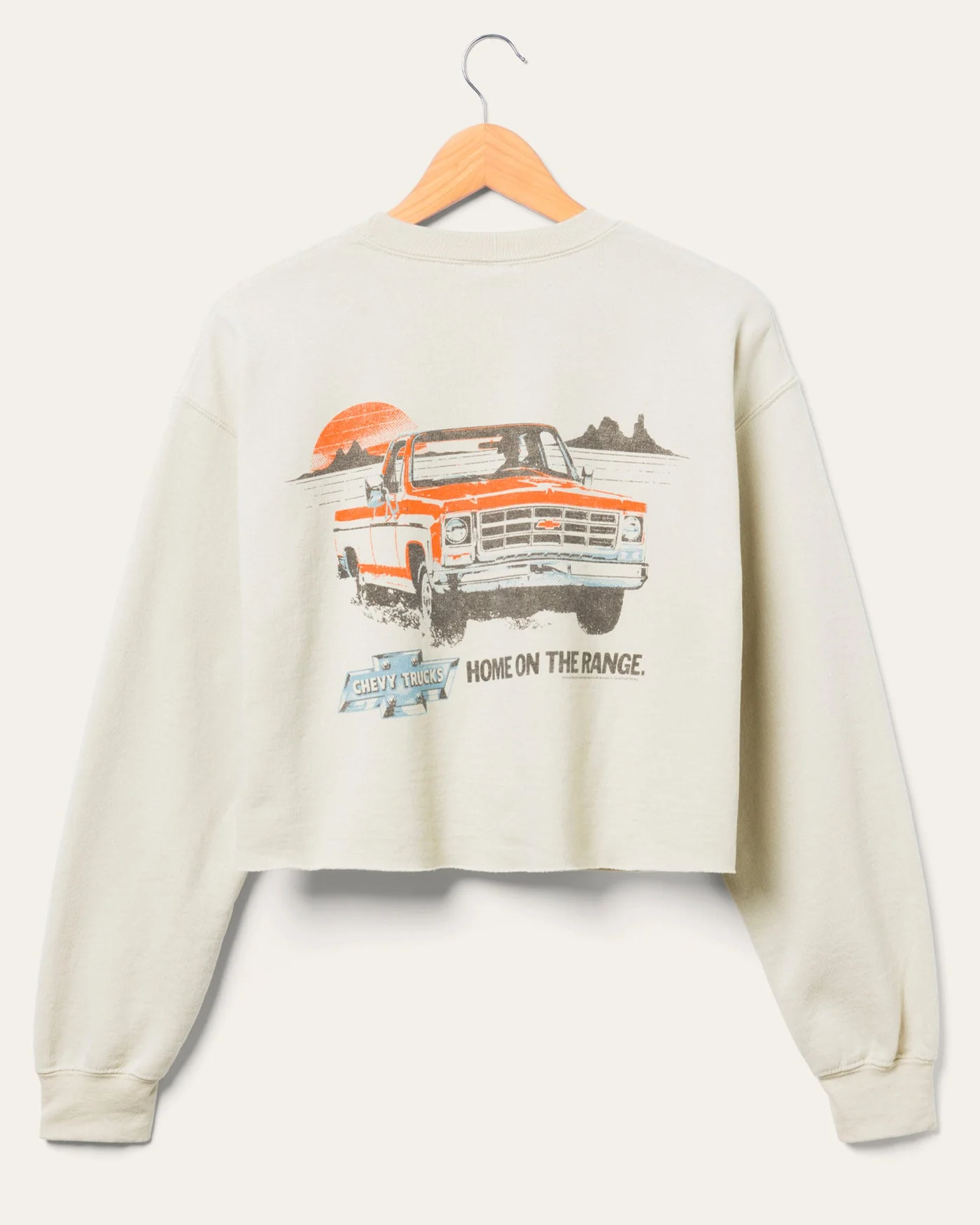 Women's Chevy Trucks Home on the Range Cropped Flea Market Fleece - Image 4