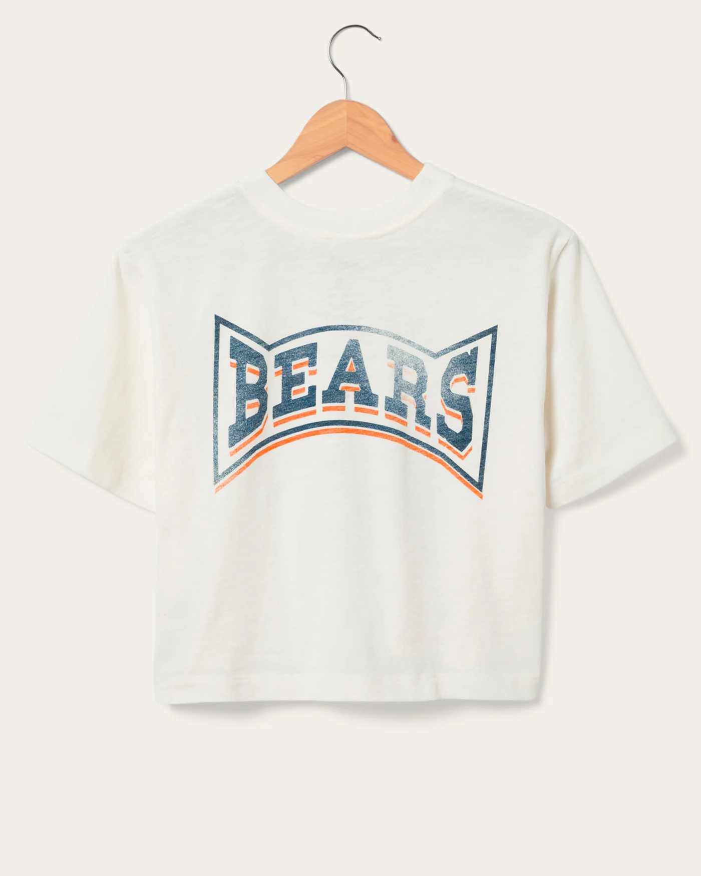 Women's Chicago Bears Mock Neck Crop Tee - Image 2