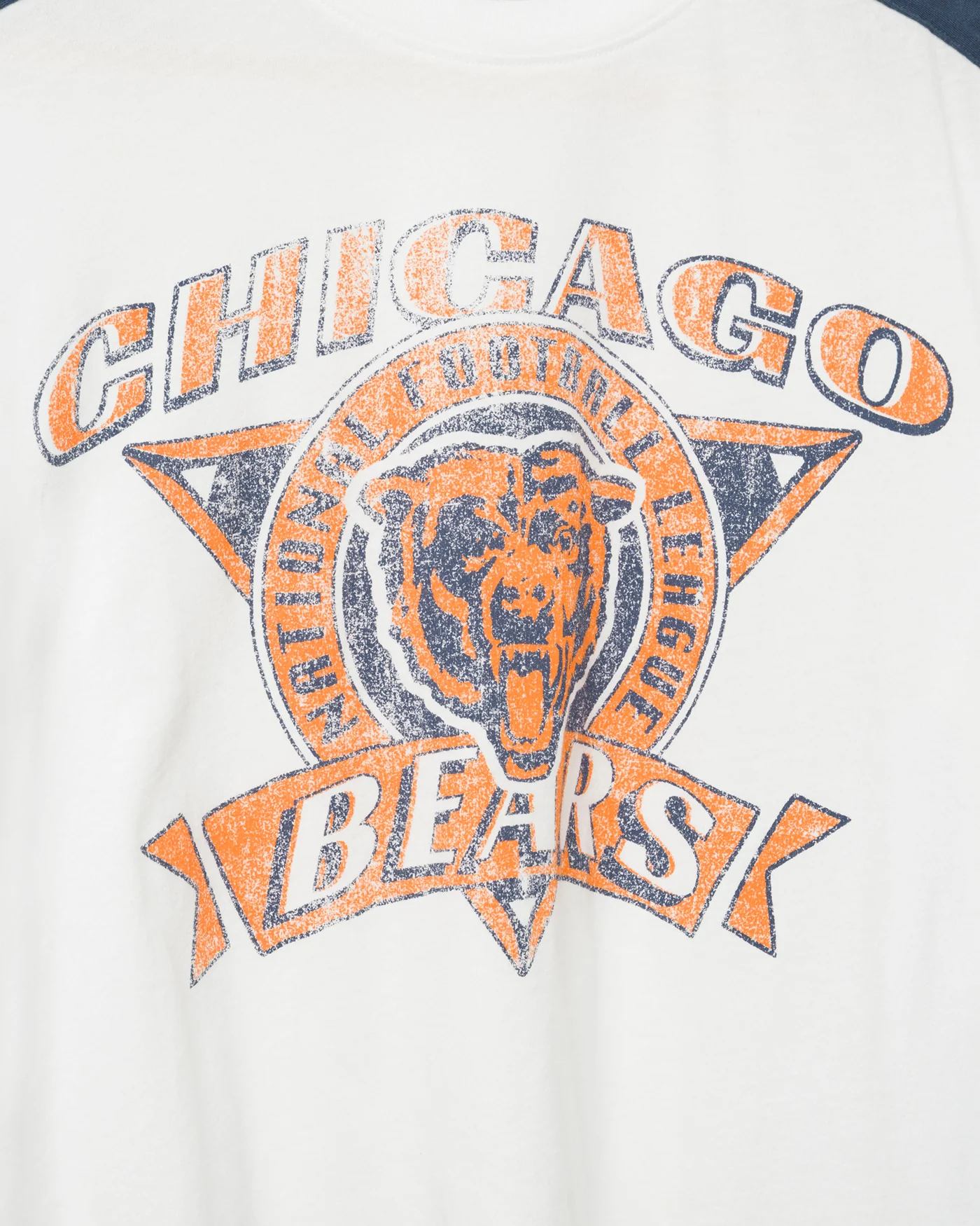 Women's Chicago Bears Striped Crop Tee - Image 3