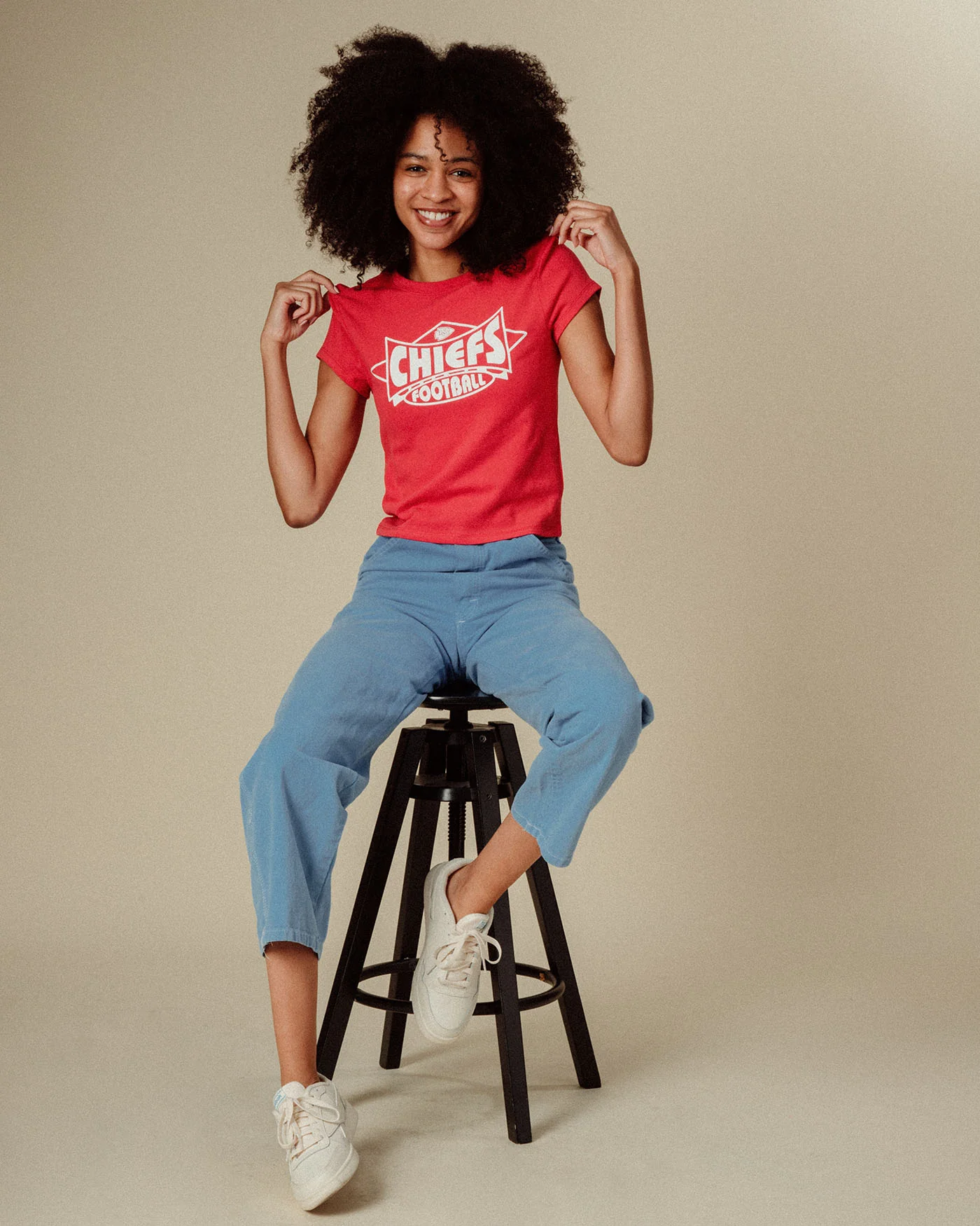 Women's Kansas City Chiefs Baby Tee - Image 4
