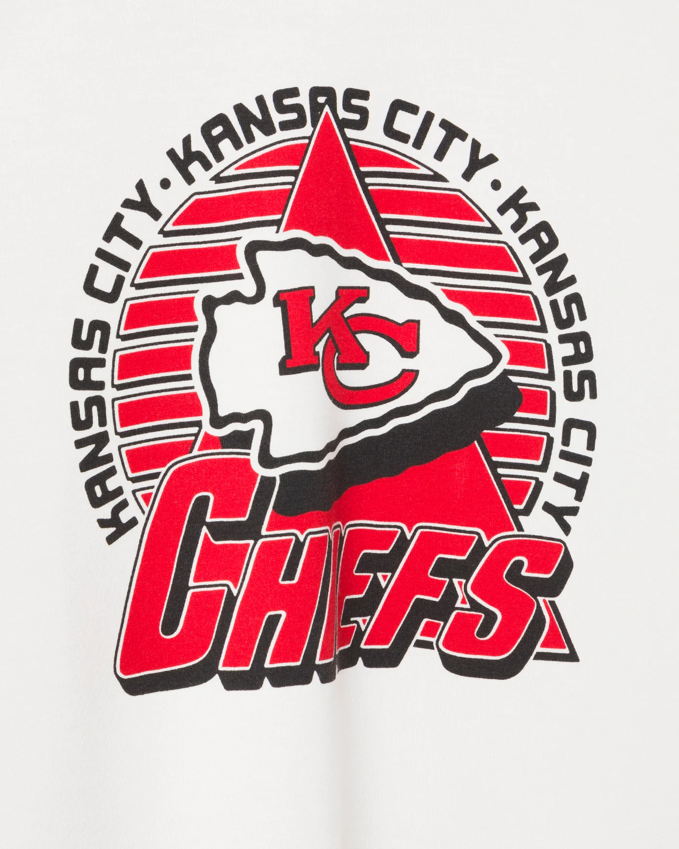 Women's Kansas City Chiefs Color Block Crop Tee - Image 5