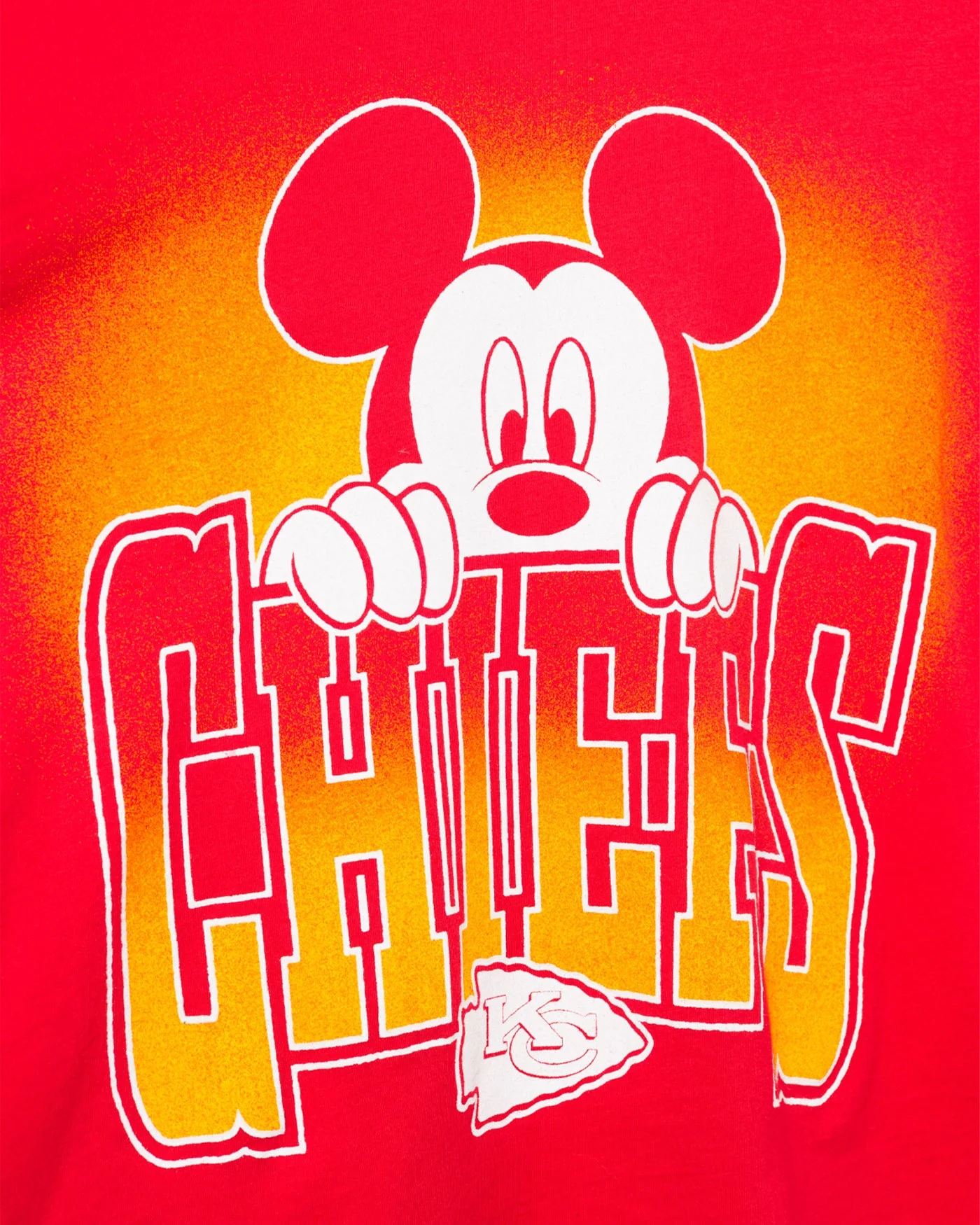 Women's Kansas City Chiefs Mickey Hang on Crop Long Sleeve - Image 5