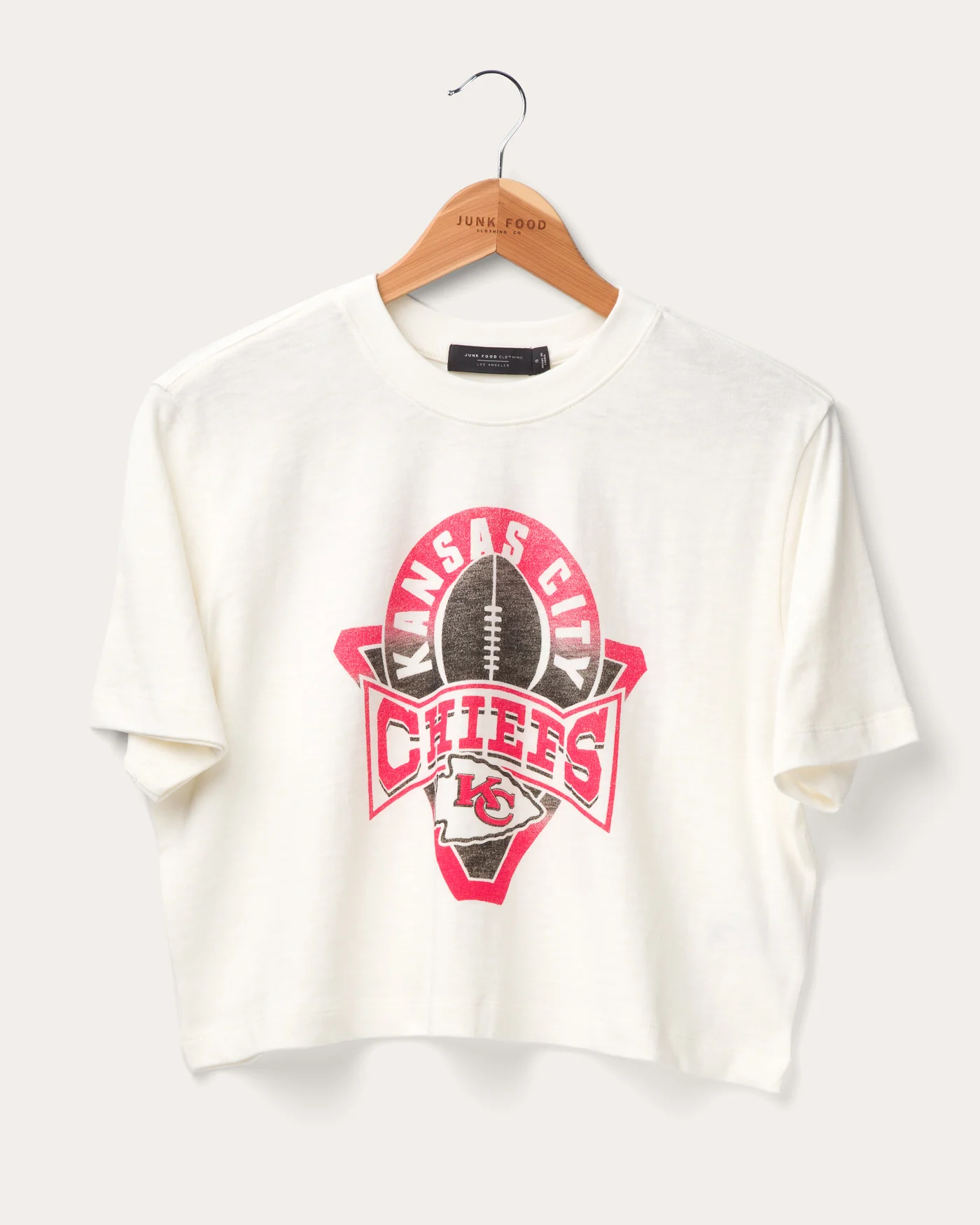 Women's Kansas City Chiefs Mock Neck Crop Tee