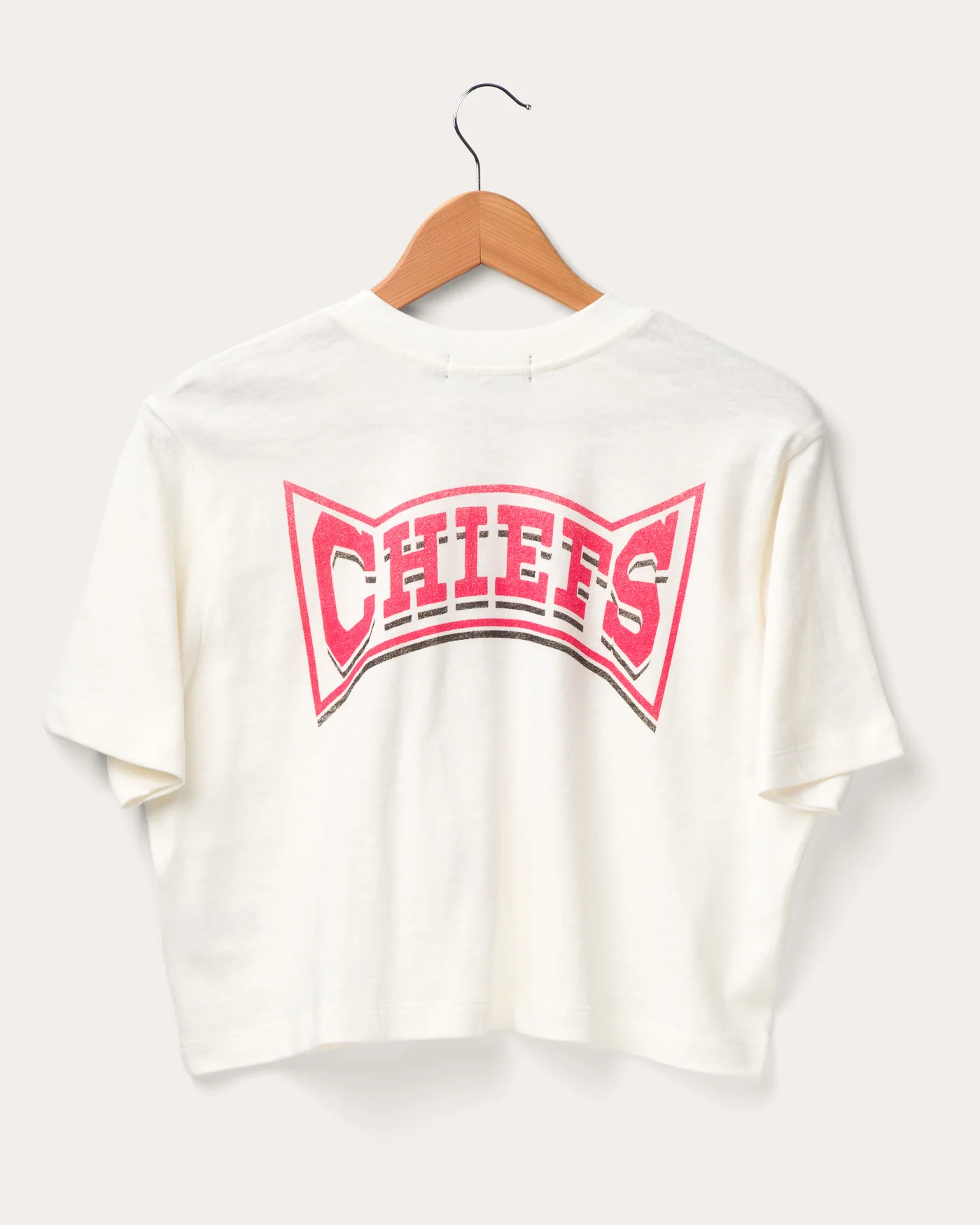 Women's Kansas City Chiefs Mock Neck Crop Tee - Image 2