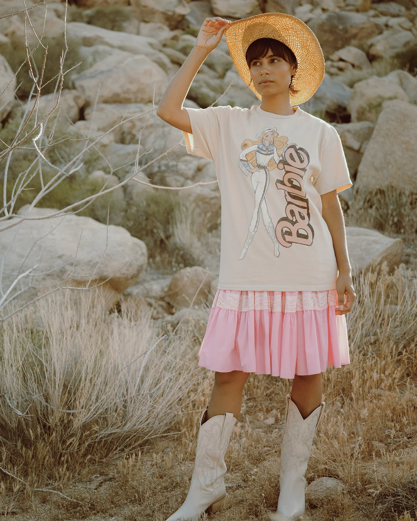 Women's Cowgirl Barbie Flea Market Tee - Image 3